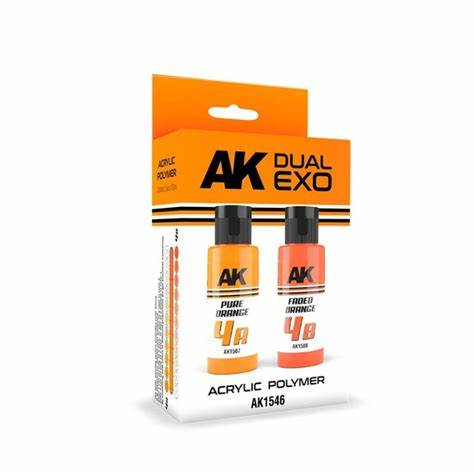 Dual Exo Set 4- 4A Pure Orange & 4B Faded Orange
