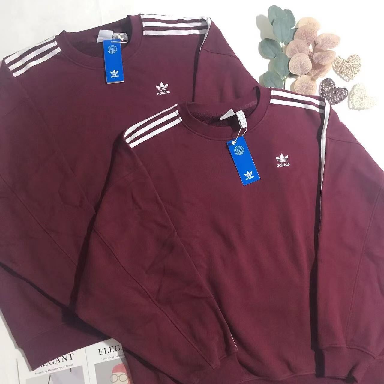 ADIDAS ORIGINAL 3STRIPE OVERSIZED SWEATSHIRT