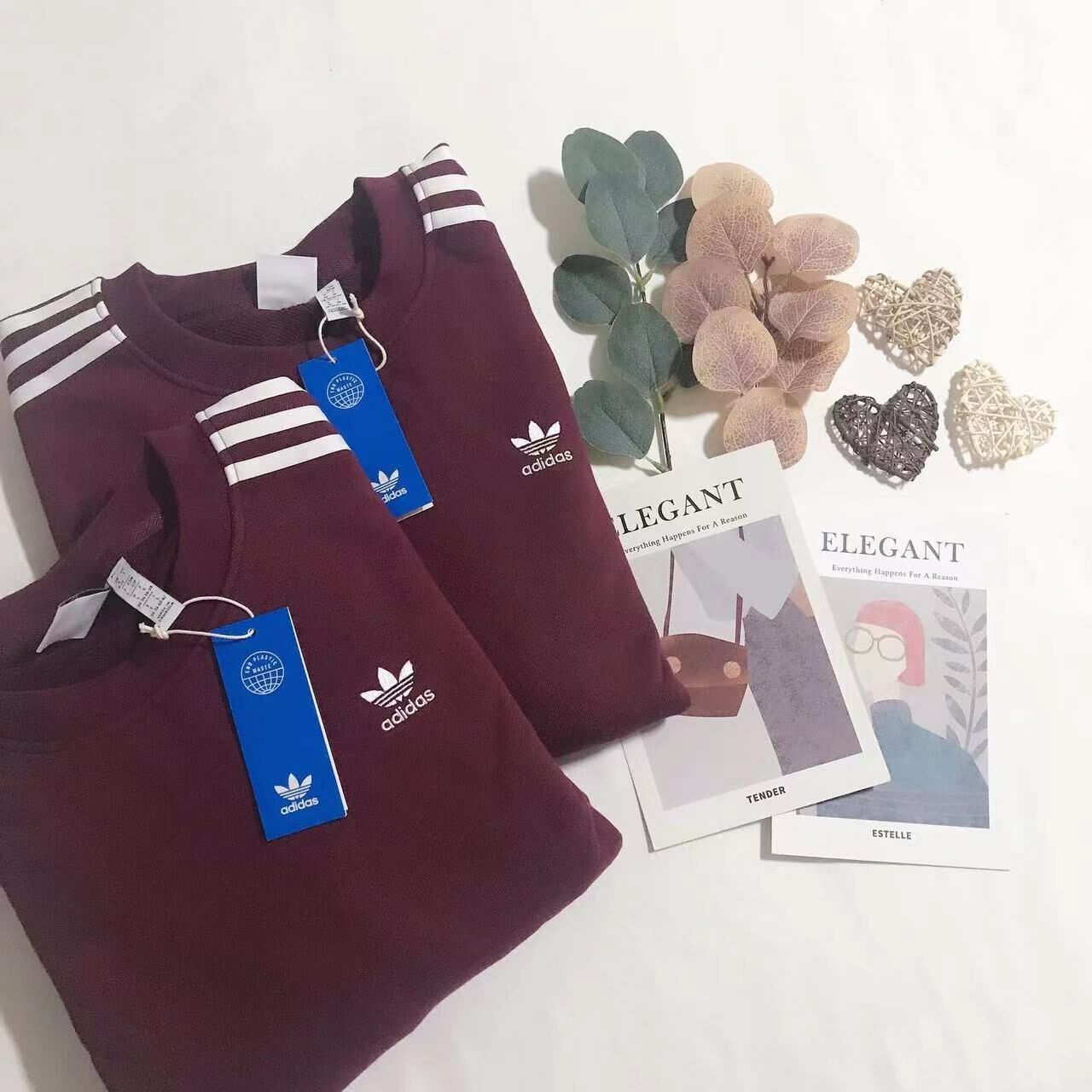 ADIDAS ORIGINAL 3STRIPE OVERSIZED SWEATSHIRT