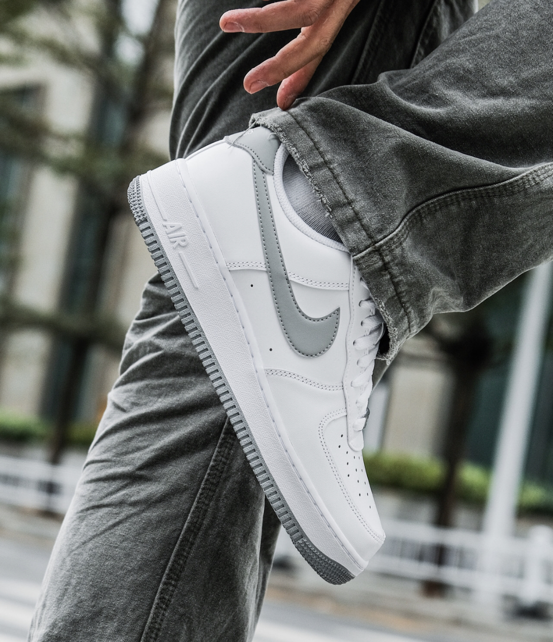 【APAIR】預購 NIKE AIR FORCE 1 low 白灰 雲霧灰 FJ4146-100
