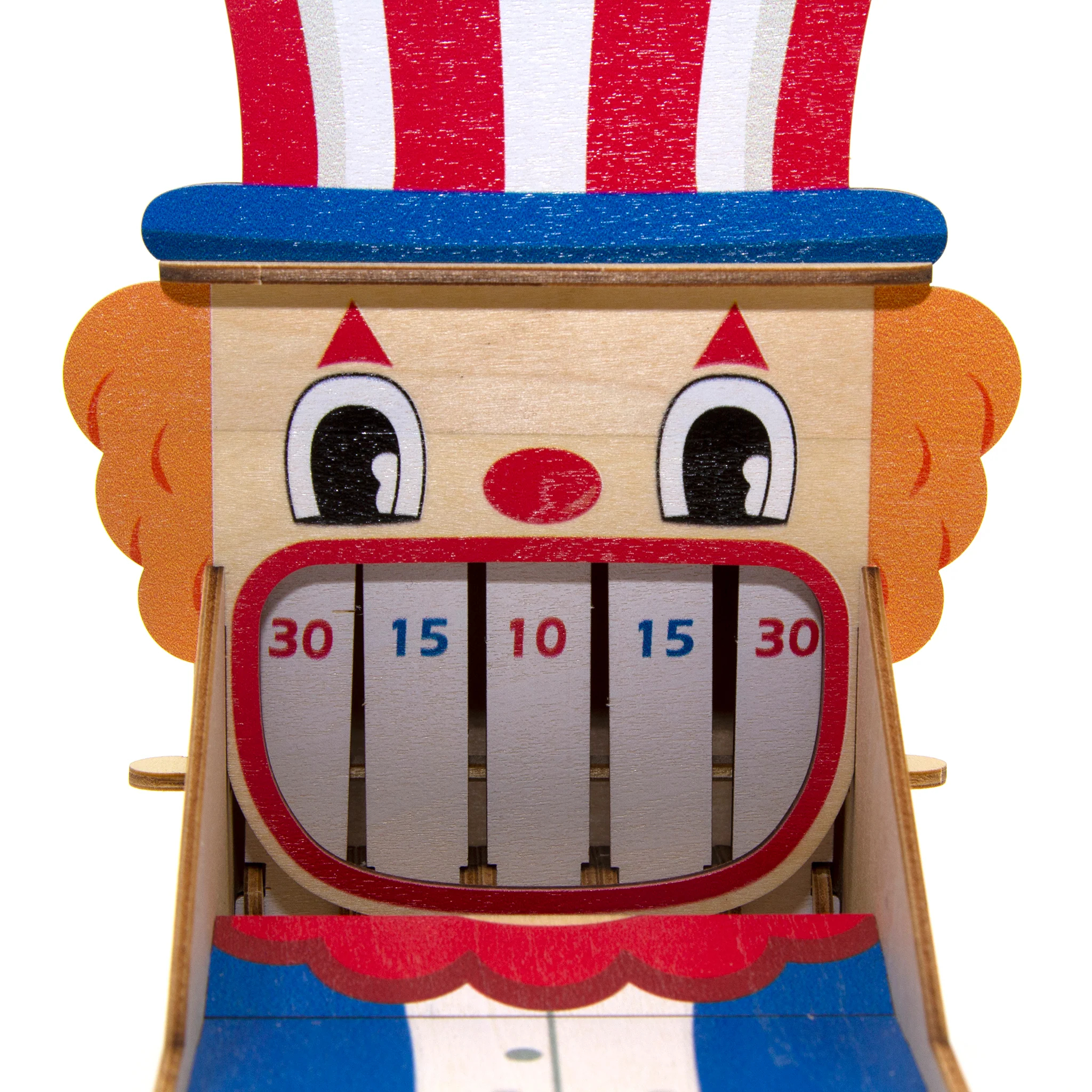 Team Green – 3D PLYWOOD PUZZLE Game Station: Clown Tooth Knockout