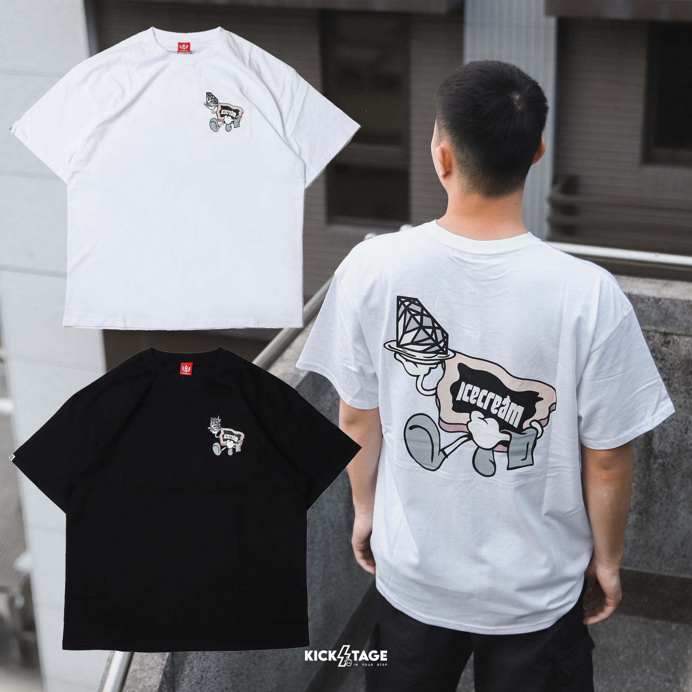 **特價商品售出不退換**BBC ICE CREAM GARCON MEANS BOY SS TEE 兩色 Q版人物 服務生 印花 短T【431-9203】