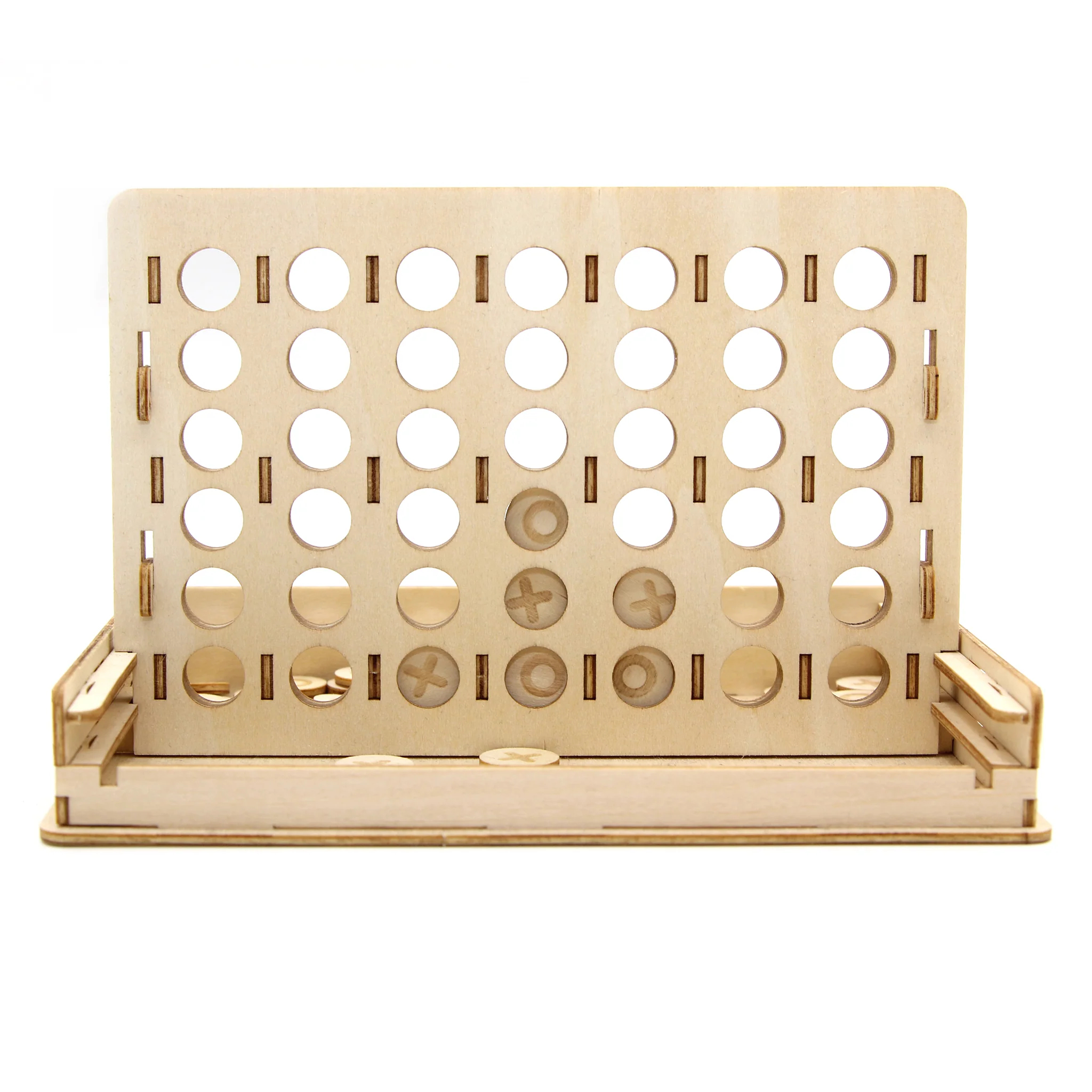 Jigzle 3D Plywood Puzzle - Game Station : Four-in-a-row