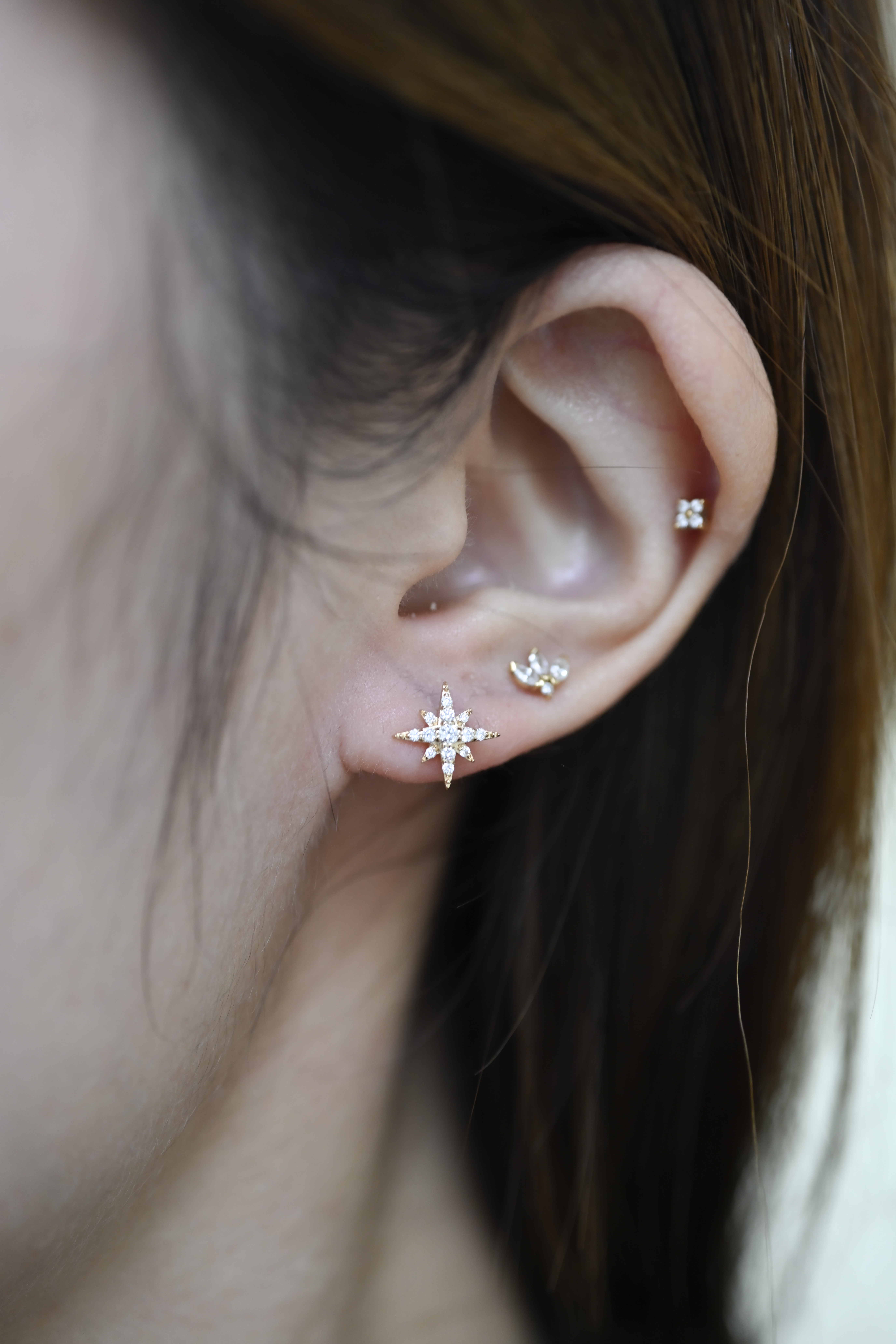 18K Starlight Diamond Earring