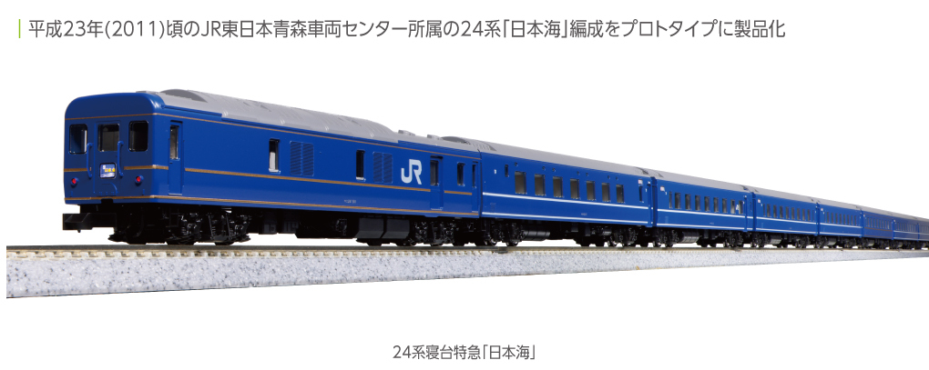 Kato 10-881 N規 24系 寝台特急「日本海」.6輛