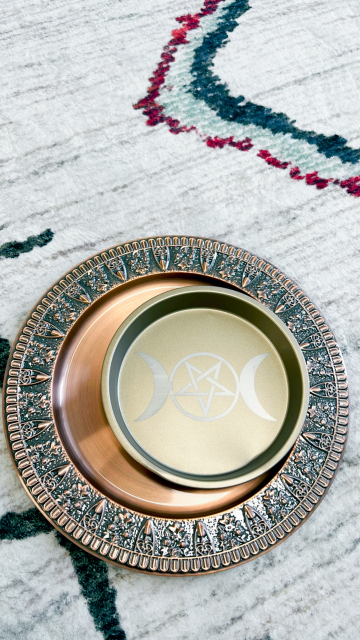 月相蠟燭碟（中）