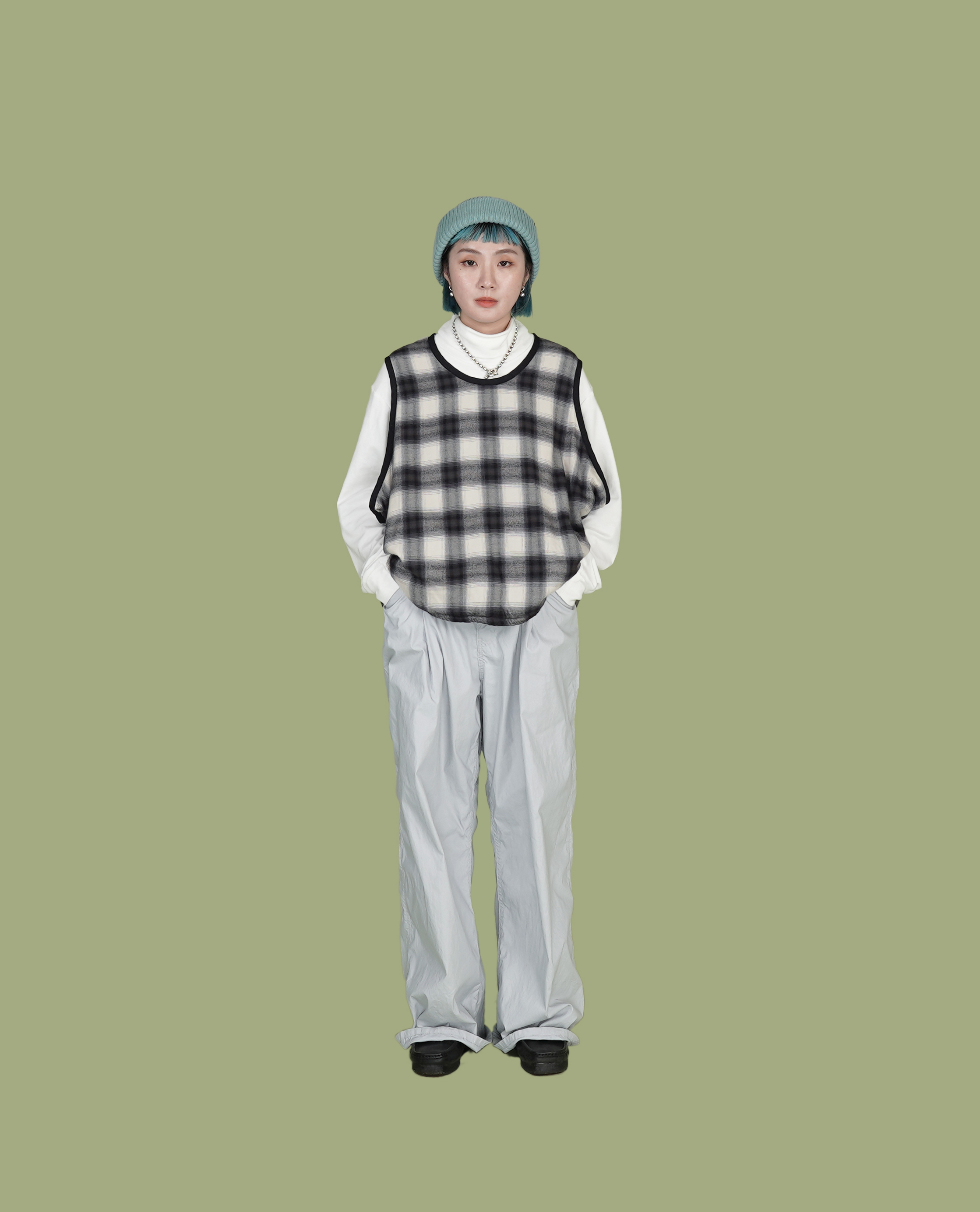 O.POism 歐波医生日本製滑料水洗拉繩直筒褲