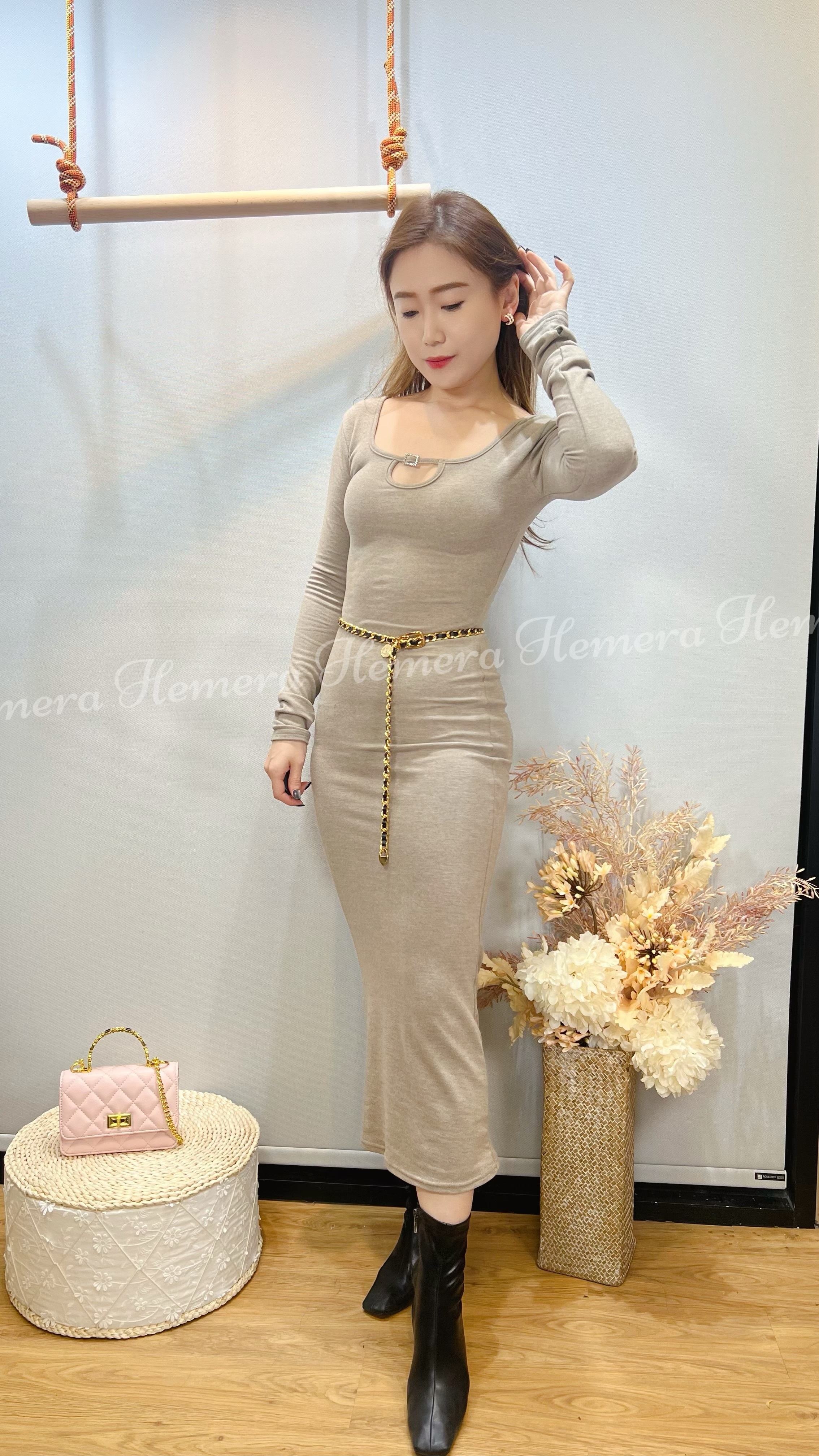 IN STOCK: DR24W0202 中長版性感魚尾連身裙