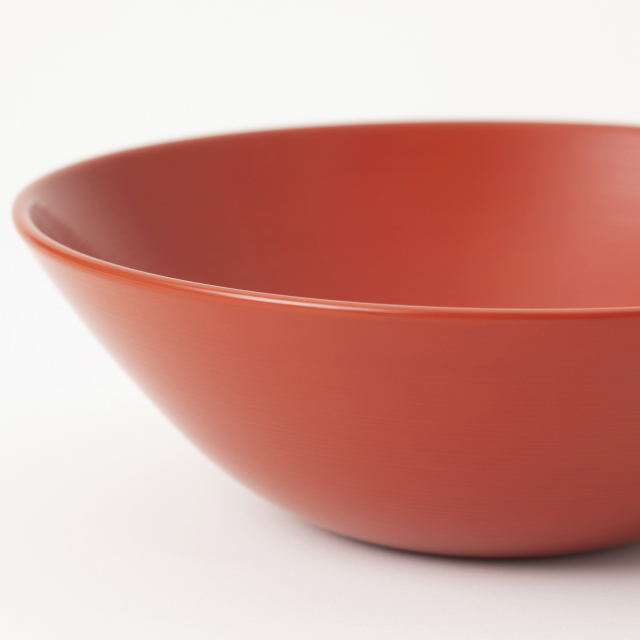 中川政七-RIN&CO. 越前硬漆平碗 / S / 紅03