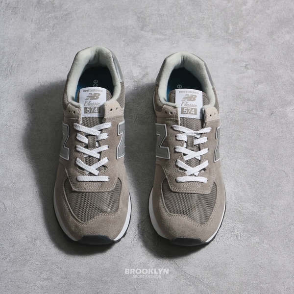 NEW BALANCE 休閒鞋 NB 574 元祖灰 麂皮 反光 復古 男女 ML574EVG