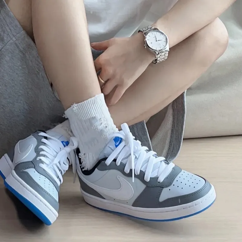 NIKE COURT BOROUGH LOW 小DUNK款  白灰藍 [售完即止!]