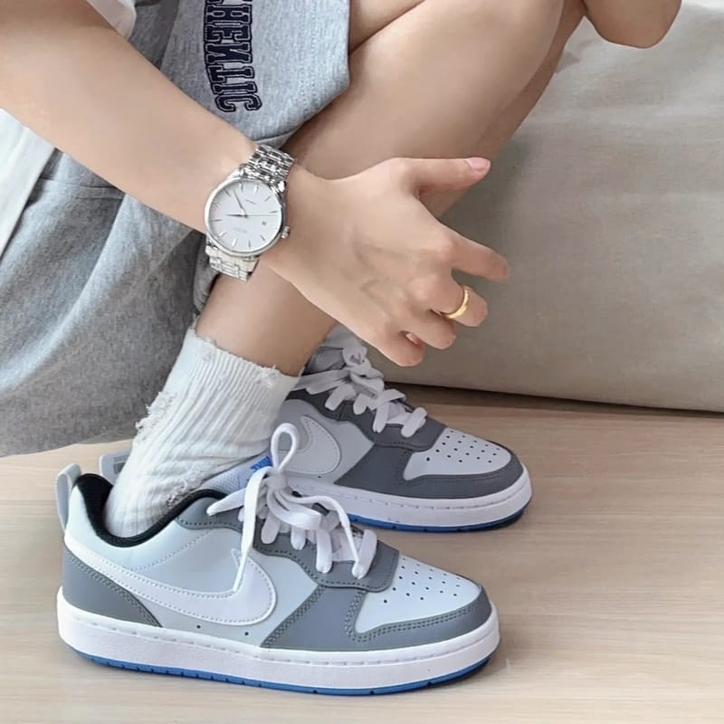 NIKE COURT BOROUGH LOW 小DUNK款  白灰藍 [售完即止!]