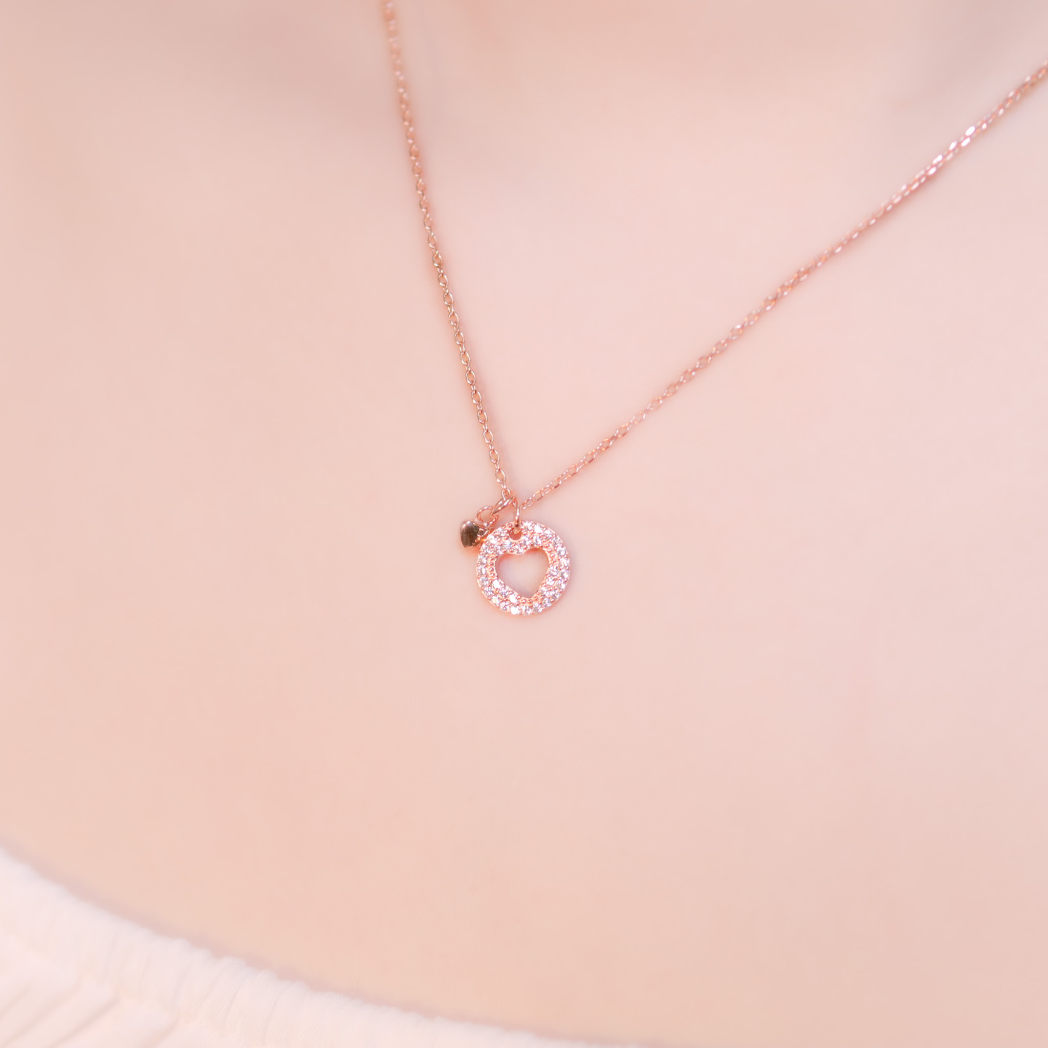 | 925 Silver・White Gold・Rose Gold | Follow You Necklace（Silver / Rose Gold） | NE1050 |