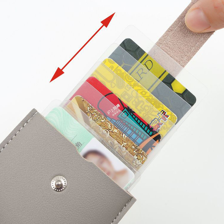 抽拉式多卡位證件卡包