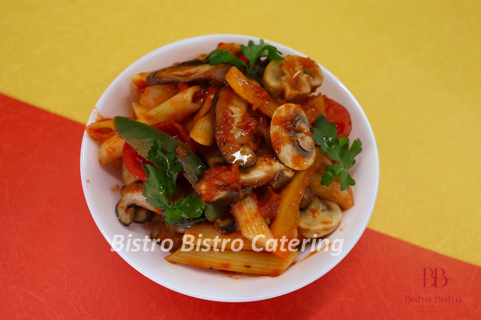 雜菌蕃茄長通粉 (V)