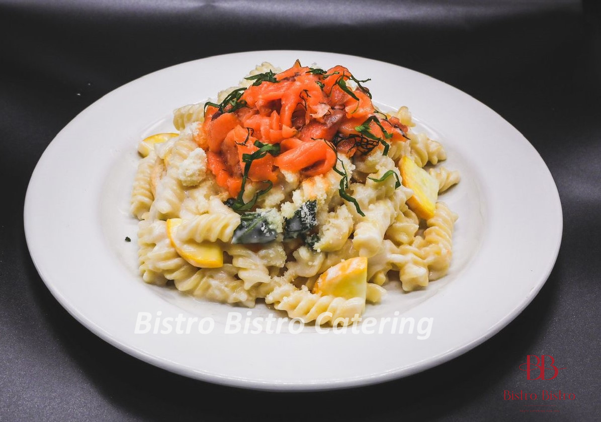 煙三文魚忌廉汁紐紋粉