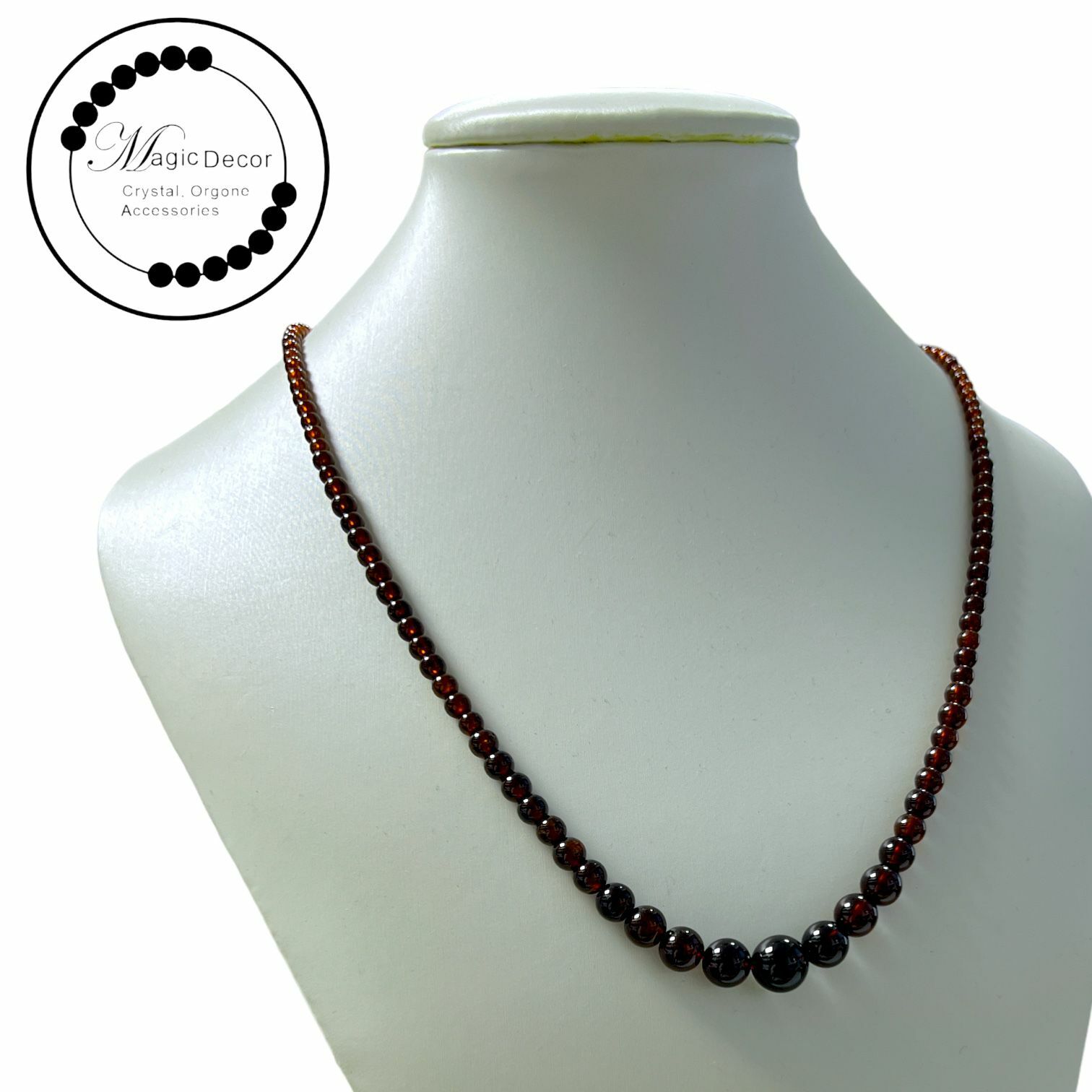 260409 - A4 星光酒紅石榴石塔鏈