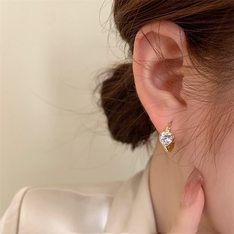 水鑽金心耳釦釘