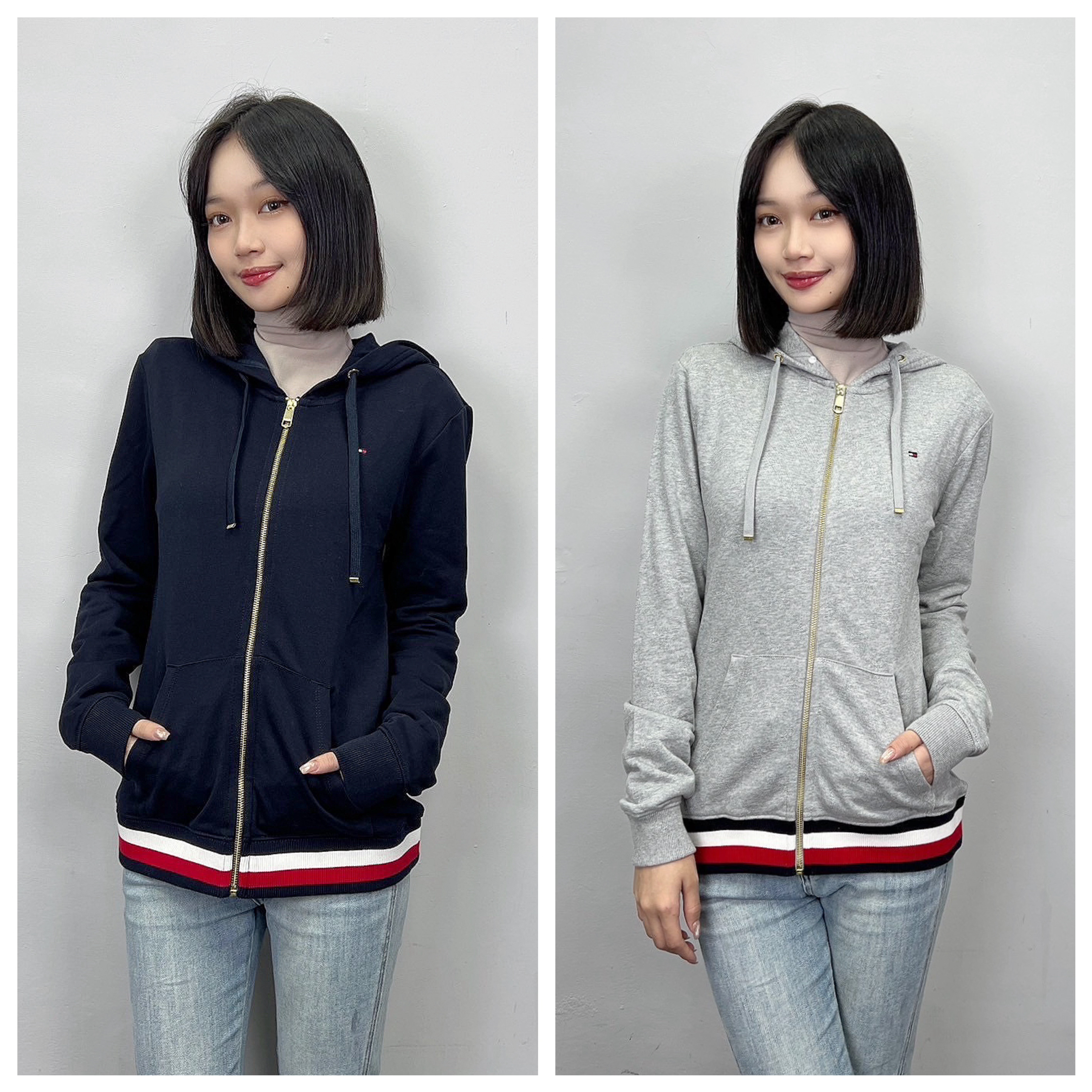 Tommy Hilfiger 女款 下擺經典滾邊 連帽外套 棉外套