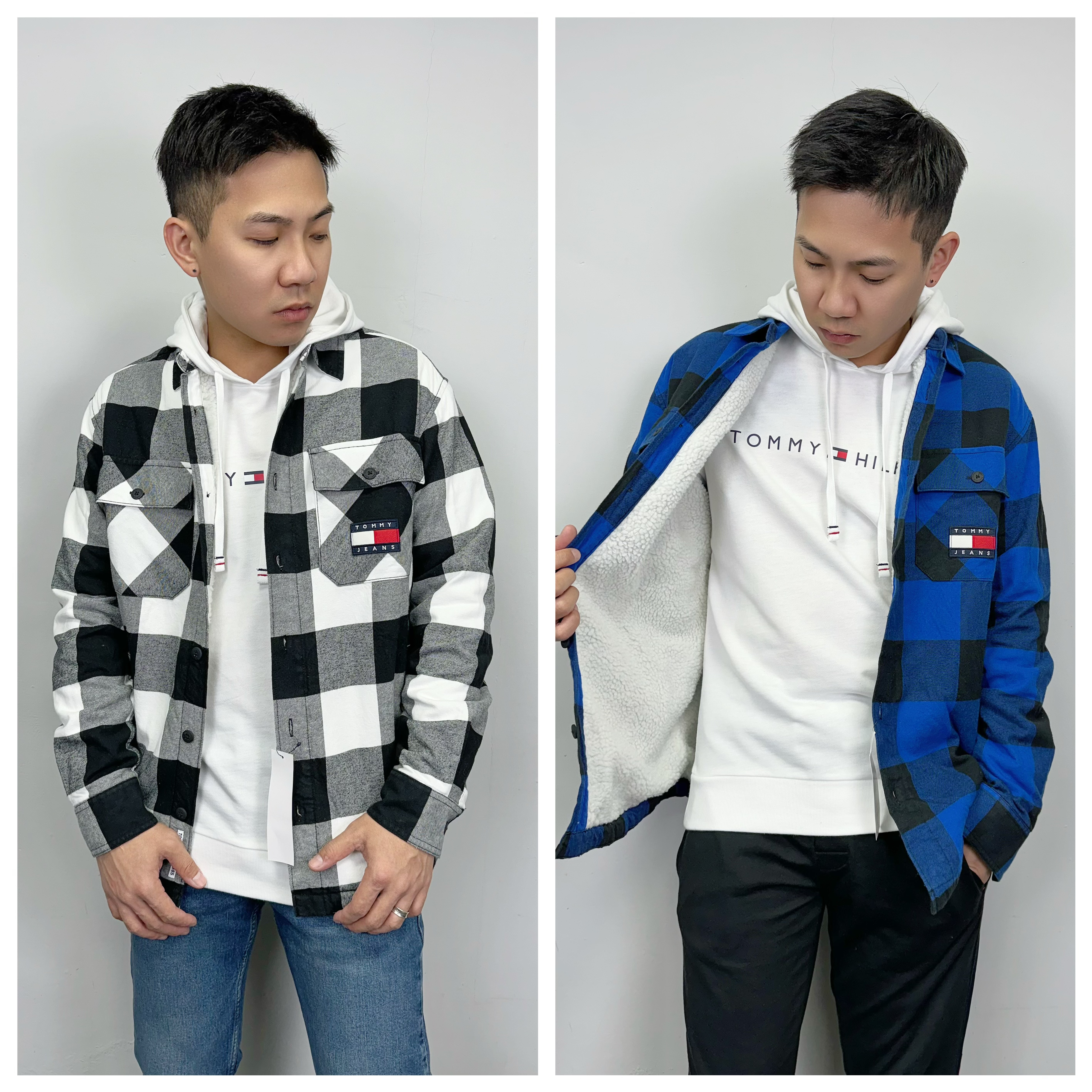 Tommy Jeans 厚刷毛 羊羔毛 格紋襯衫 襯衫外套