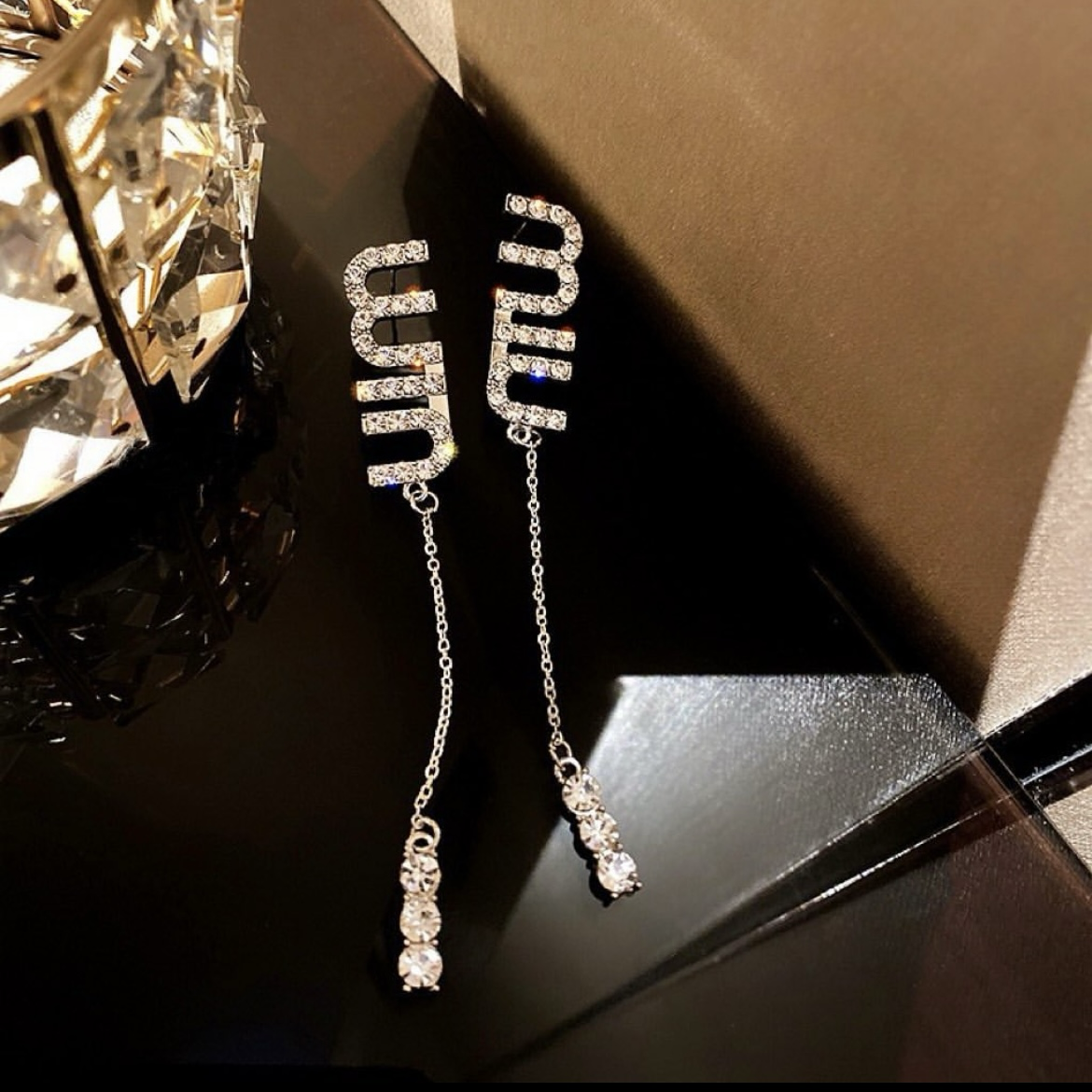 MIU銀鑽神仙長鍊墜 低奢版