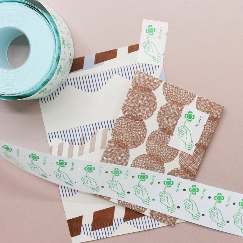 日本36Sublo x 羅久井 四葉草 標籤機貼紙膠帶 <整捲/分裝>