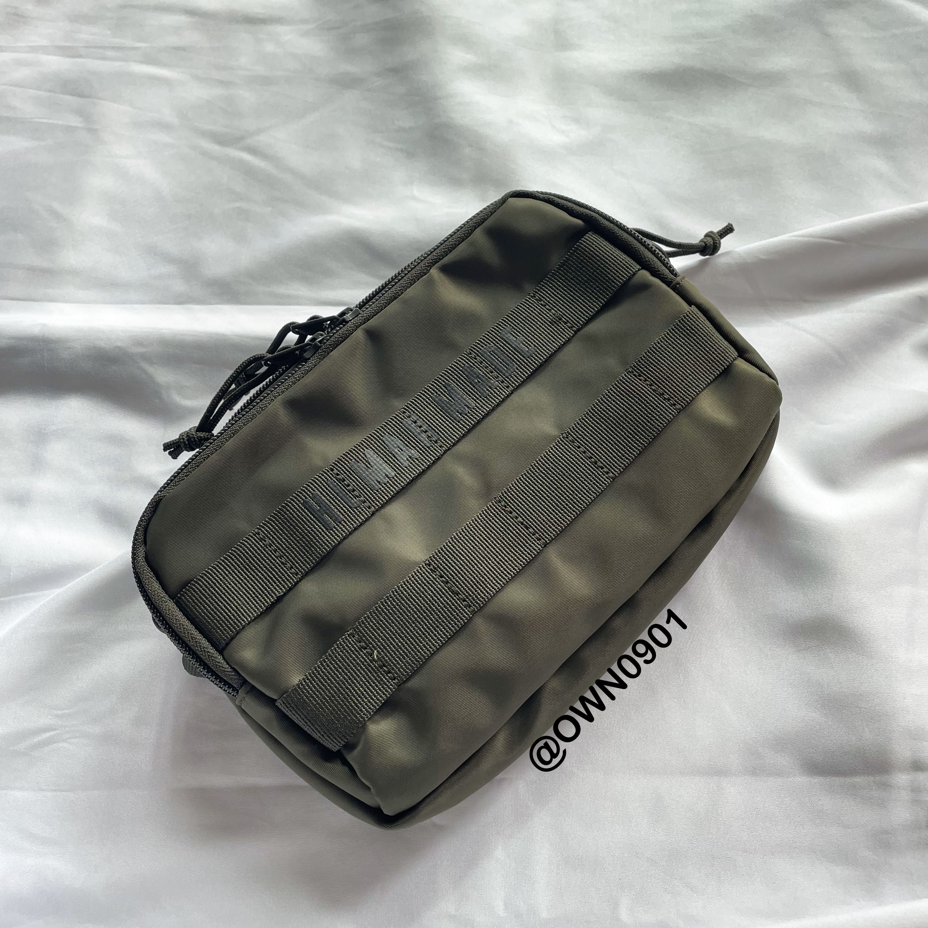 【OWN】HUMAN MADE 經典 造型 日系 軍工 工裝 造型 腰包 小包 側背包 灰色 黑色 軍綠 HM27GD101