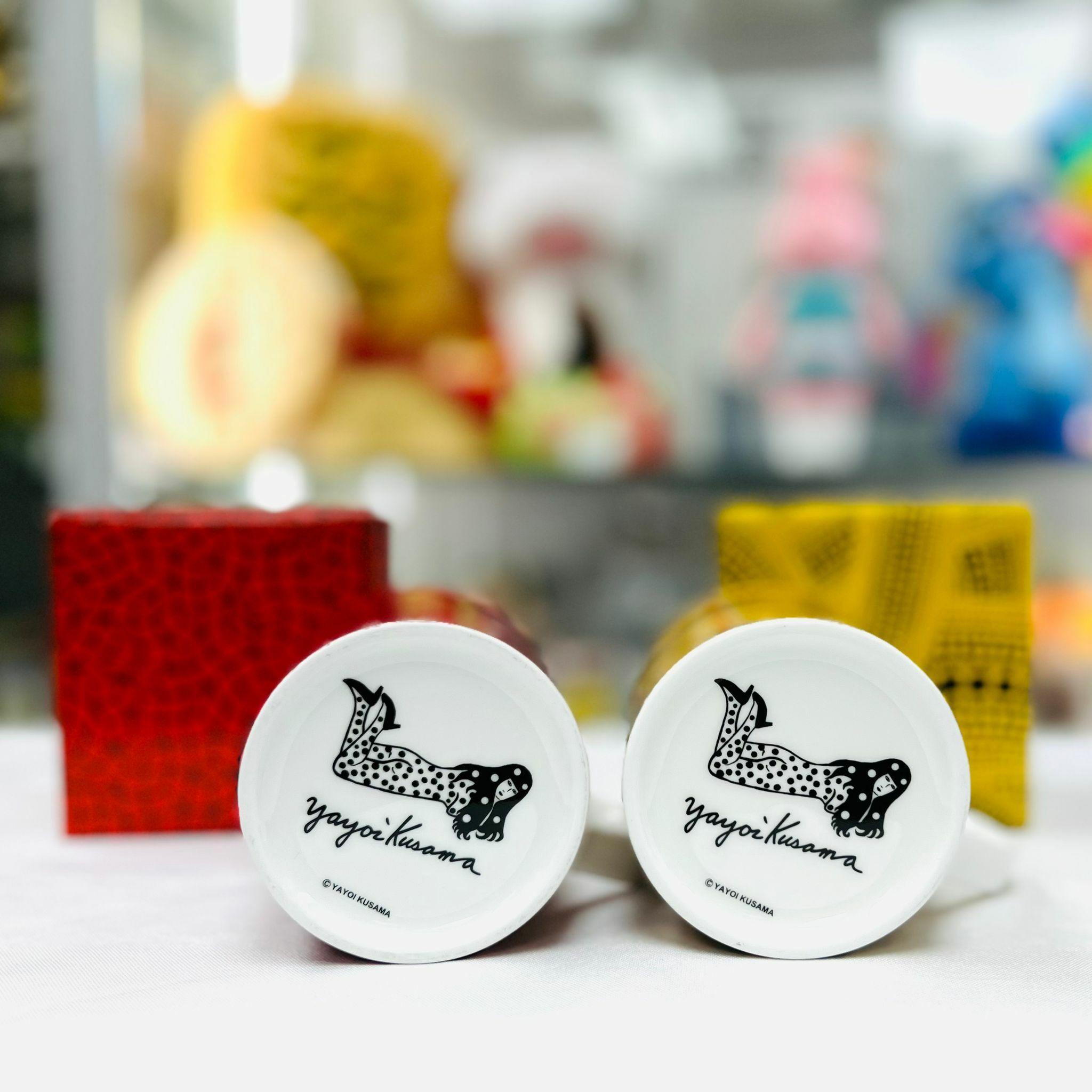 Yayoi Kusama Mug (Yellow Trees / Net)