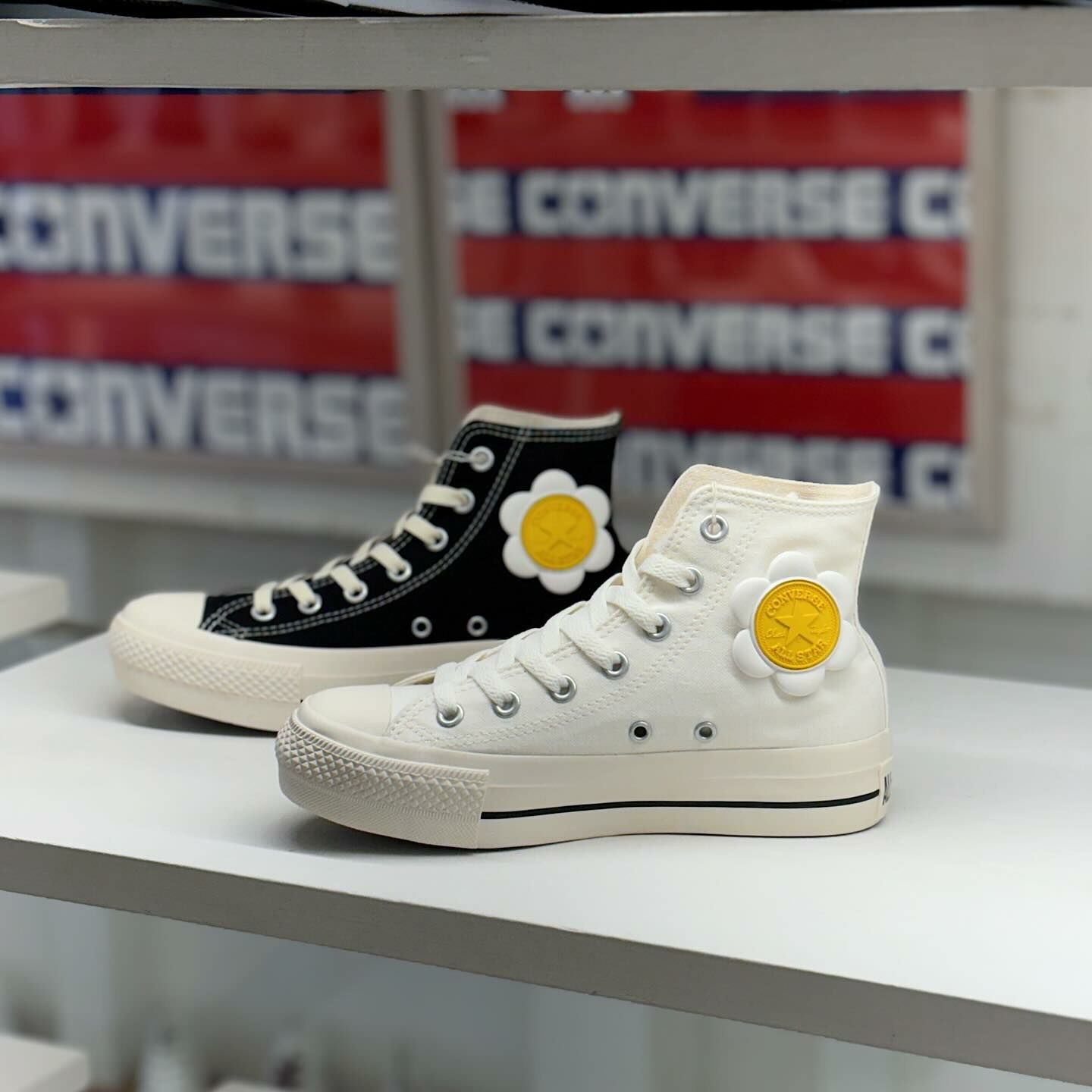 Converse All Star Plts Flowerpatch Hi 日本限定 小雛菊 黑色 白色 帆布鞋 31311052 31311270