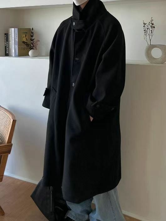 淨色反領長褸 JK2501