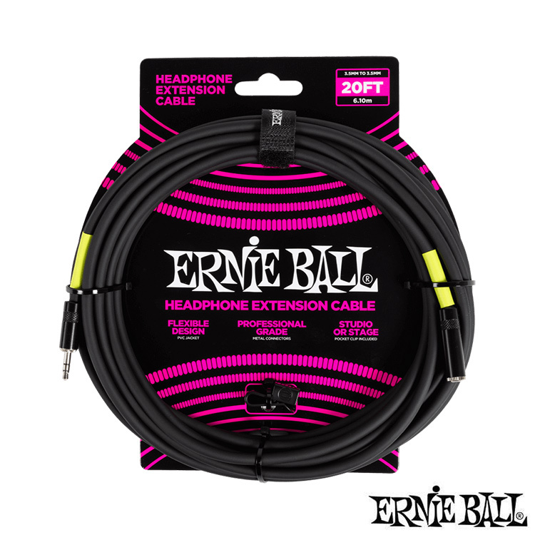 Ernie Ball PO6425 3.5 to 3.5 耳機延長線 6米