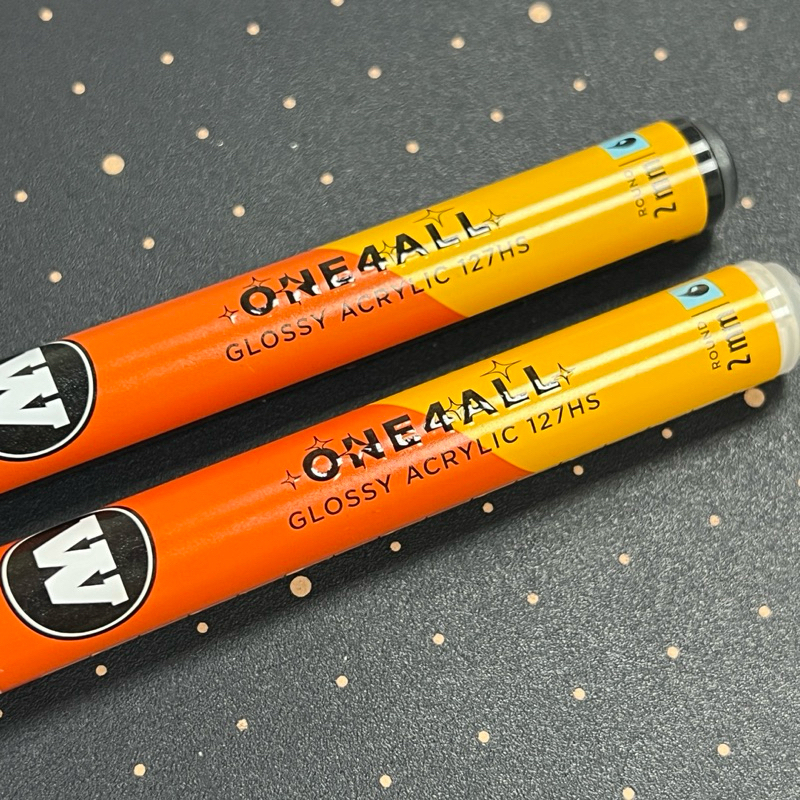 德國 MOLOTOW ONE4ALL 壓克力麥克筆 黑白 亮光色