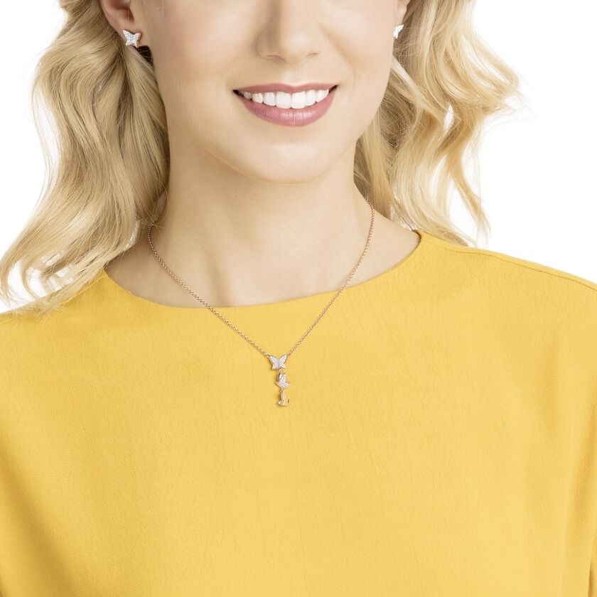 Swarovski Lilia Butterfly Necklace & Earring Jewellery Set