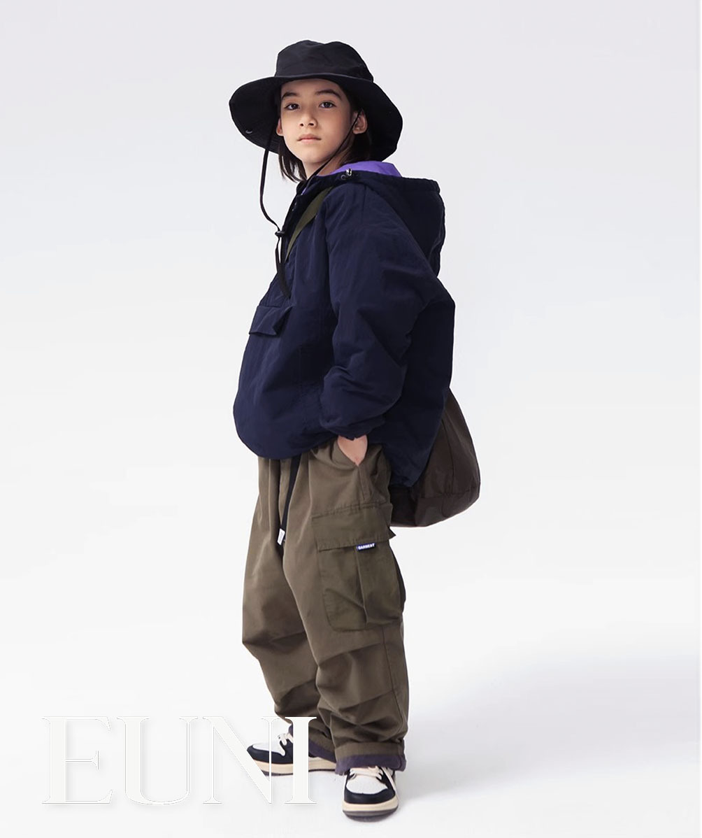 軍綠大口袋大工作褲