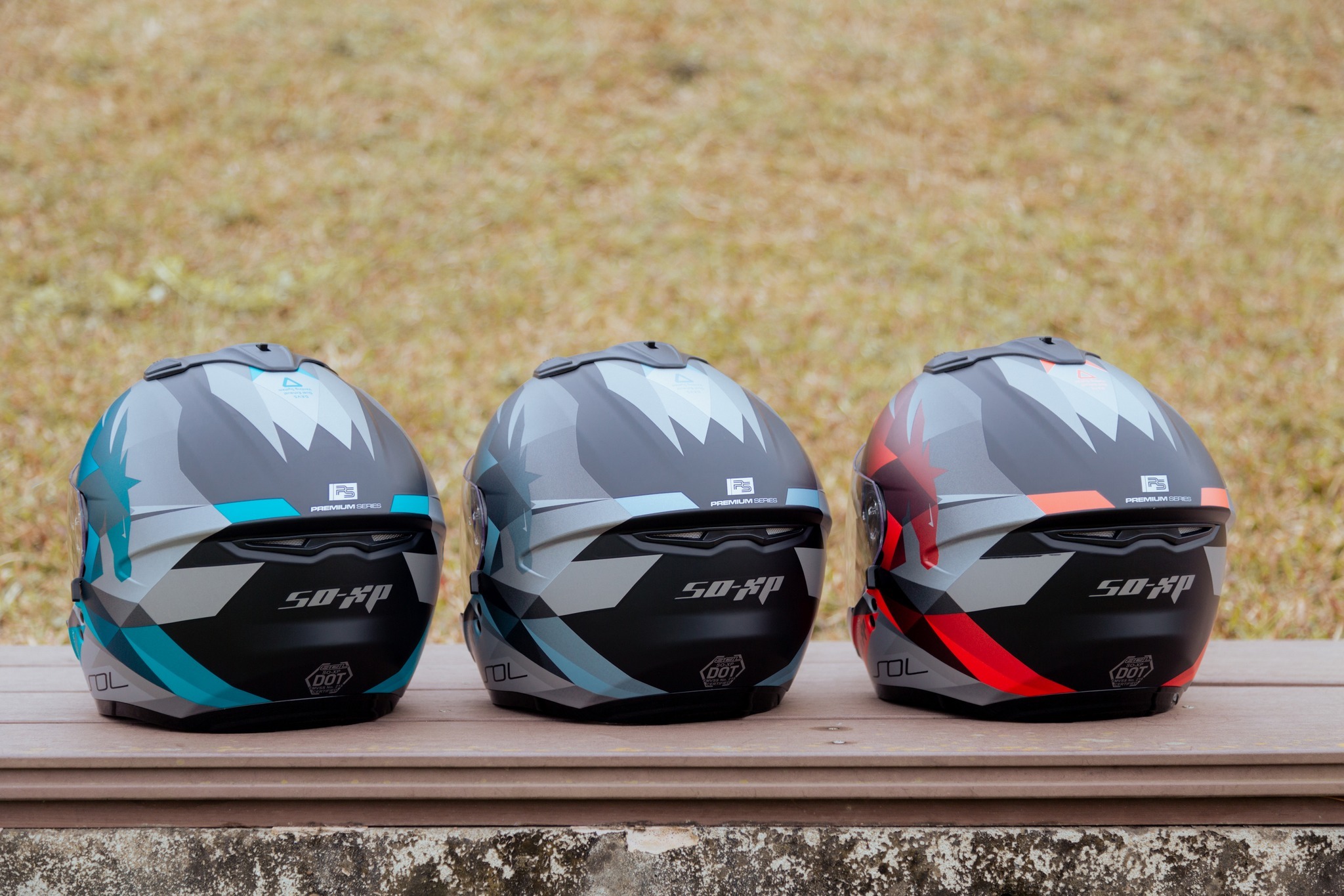 SOL SO-XP 獨角獸消光黑綠3/4罩SOXP