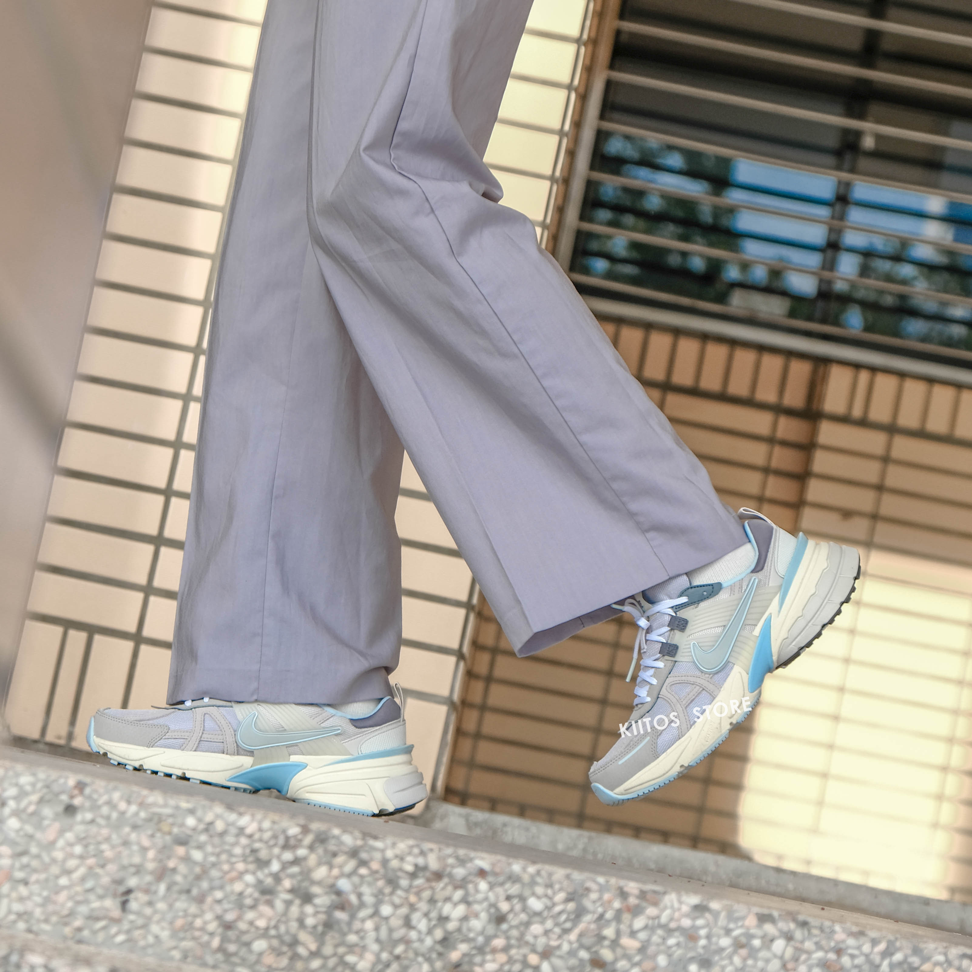 Nike V2K Runtekk Grey Blue 煙雨霧灰 寶寶藍 奶油底 FZ3596-072