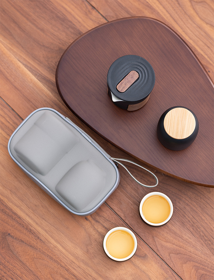 鹿港窯禮品館 │隨身携帶高顔值會議送禮伴手禮一壺一罐兩杯旅行茶具套裝功夫茶具 商務活動禮品