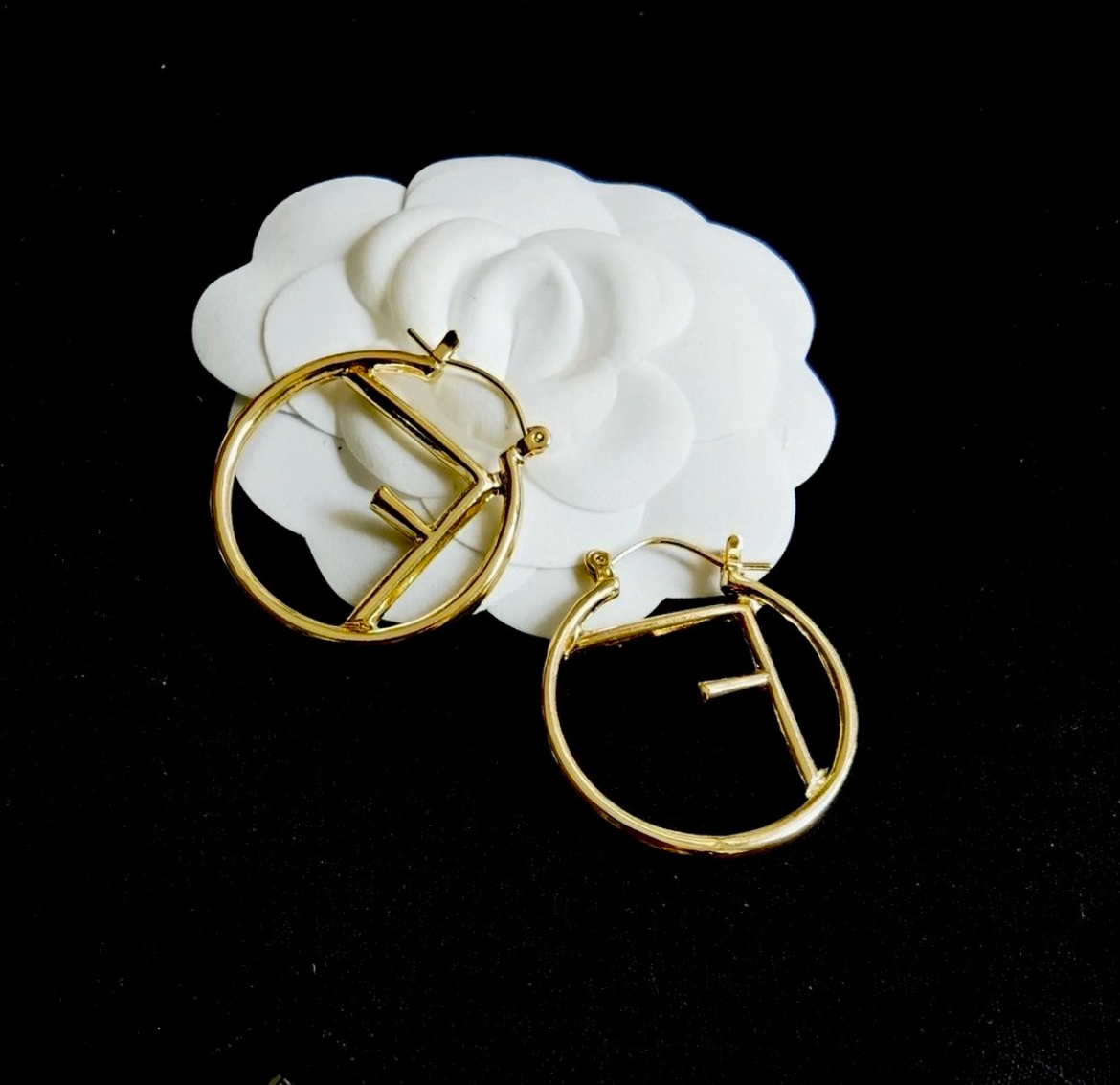 F經典大金圈耳扣釘