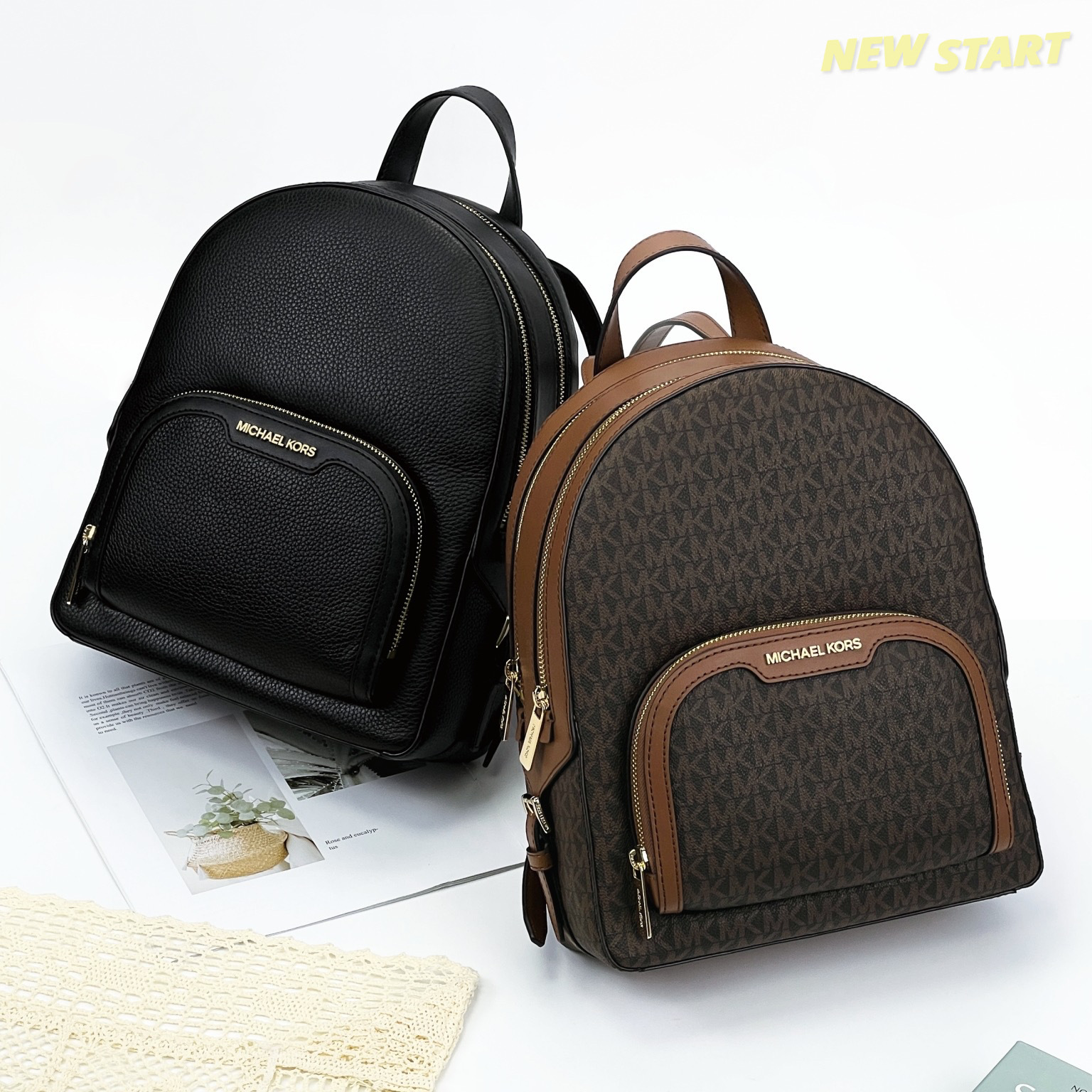 Michael Kors MK Jaycee 皮革後背包 大後背包