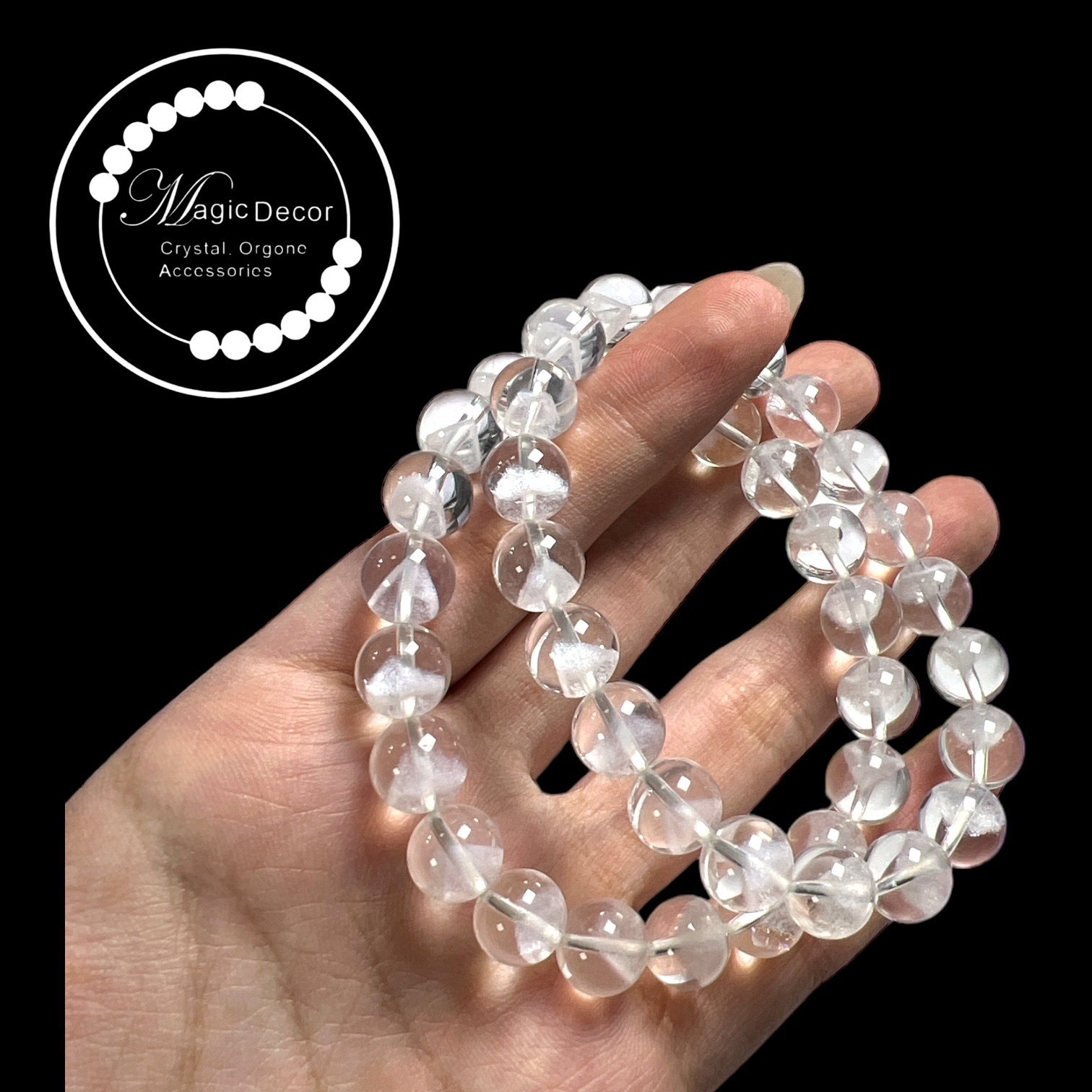 251108-C67 9mm+極品金字塔白幽靈手串