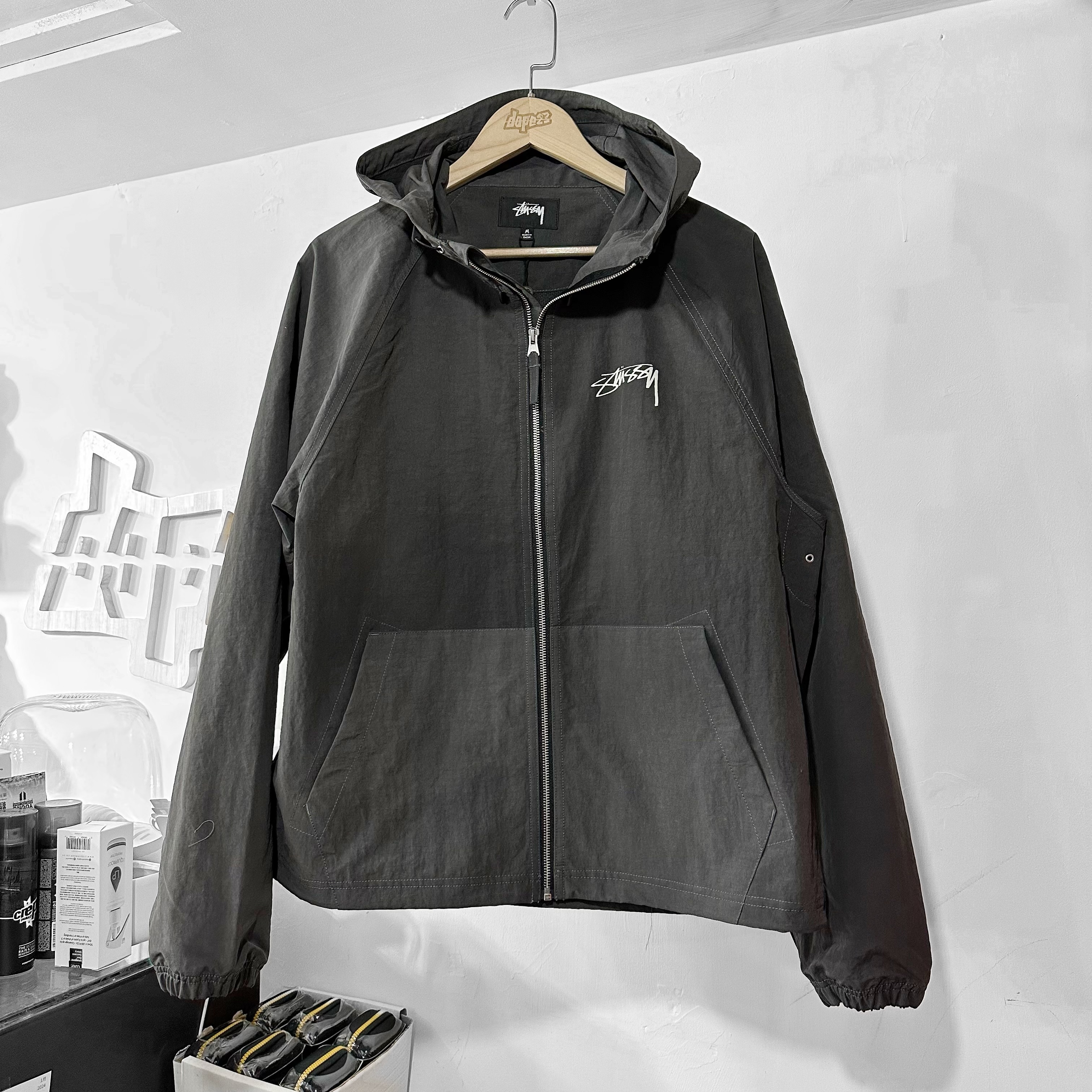 STUSSY SS24 Beach Shell Wave Dye 洗水黑色