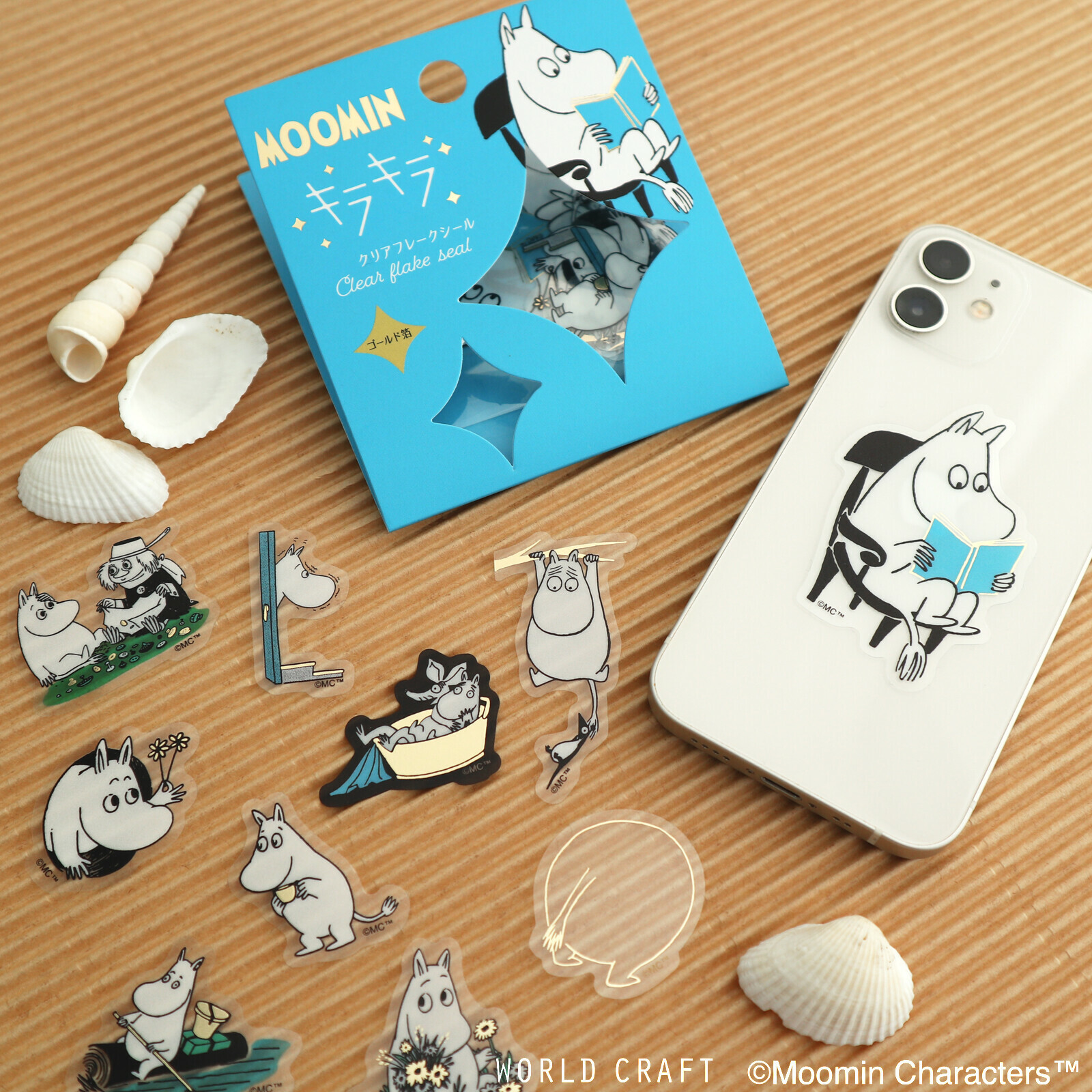嚕嚕咪 30枚 PET透明貼紙包｜日本MOOMIN