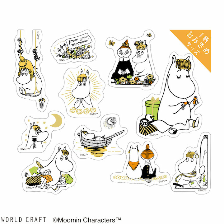 可兒 30枚 PET透明貼紙包｜日本MOOMIN