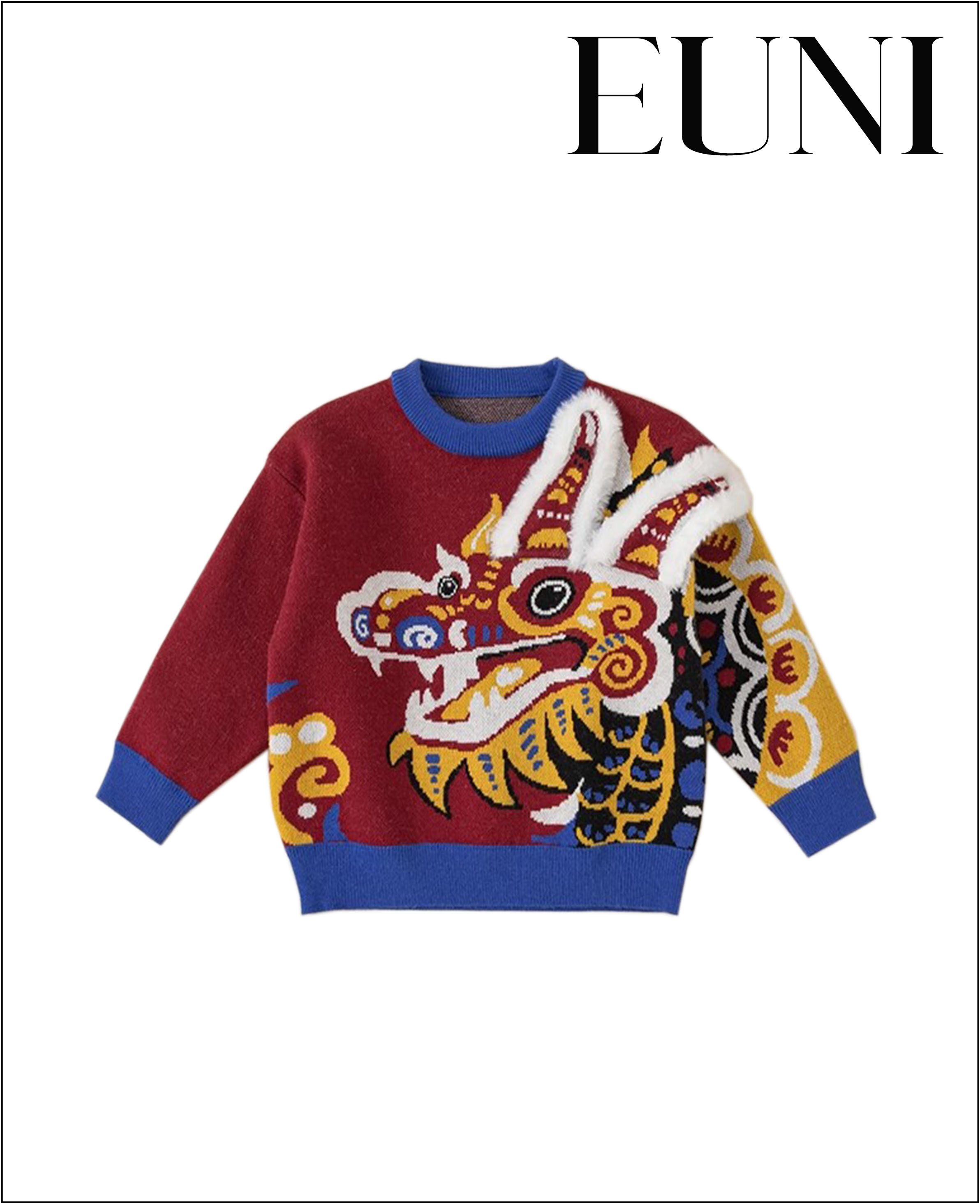 中國紅龍寶寶毛衣