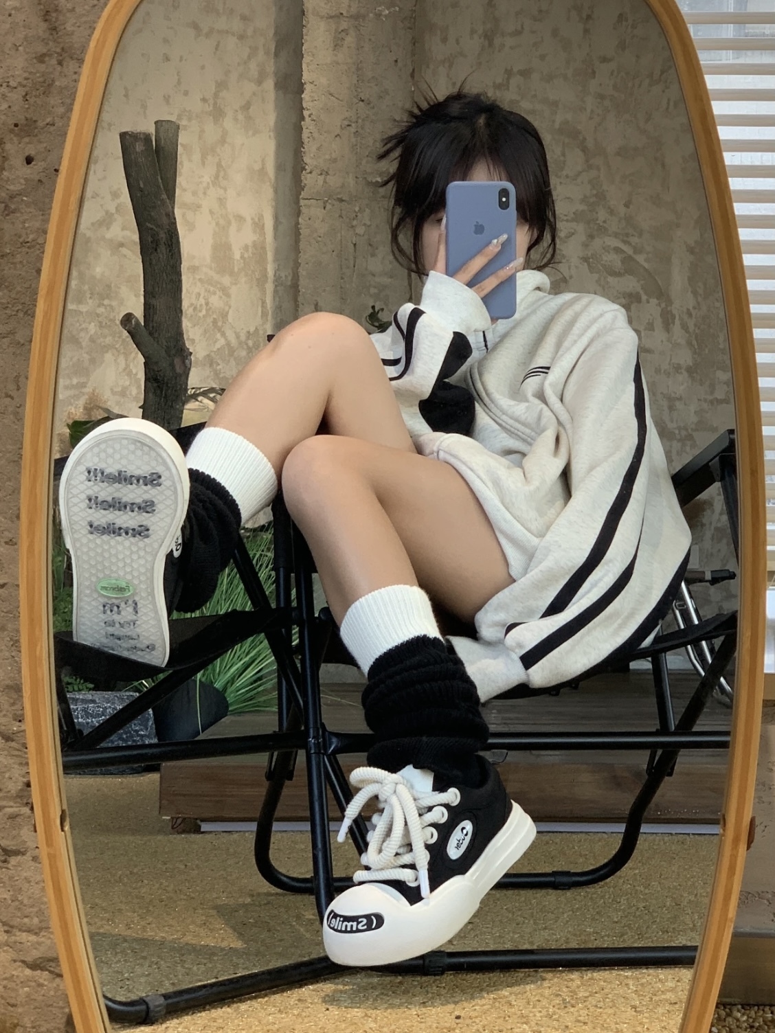 Ouder Smiler 開口笑大頭鞋 小紅書爆款🔥 黑白色 低筒 男女尺寸 OUD010HEI