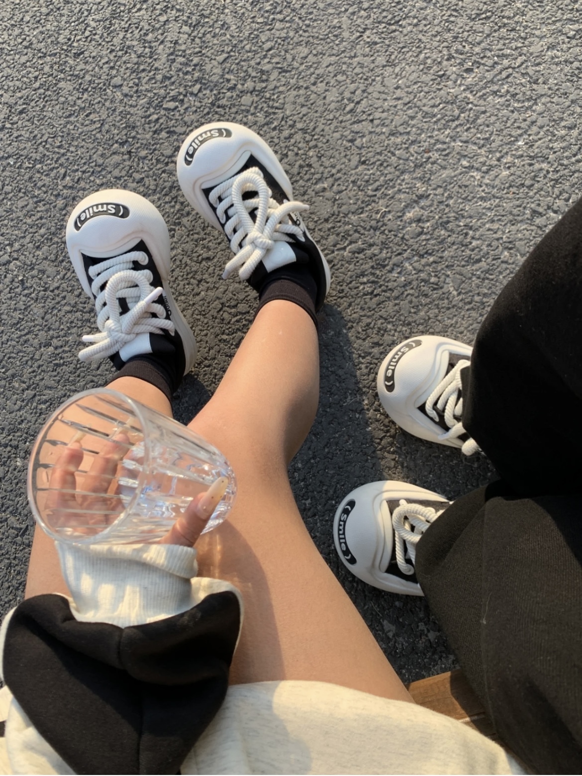 Ouder Smiler 開口笑大頭鞋 小紅書爆款🔥 黑白色 低筒 男女尺寸 OUD010HEI