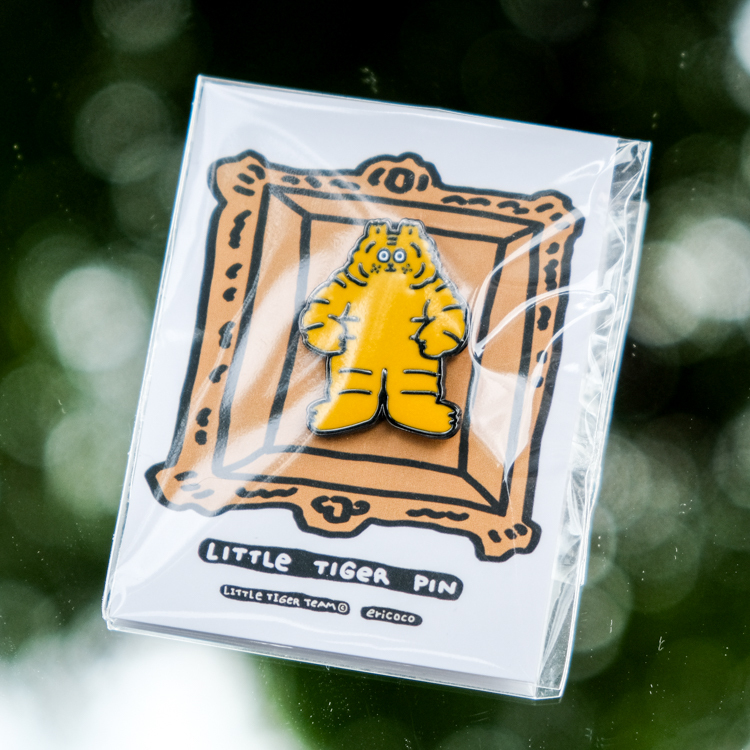 ericoco 小虎day｜金屬徽章｜小虎全身