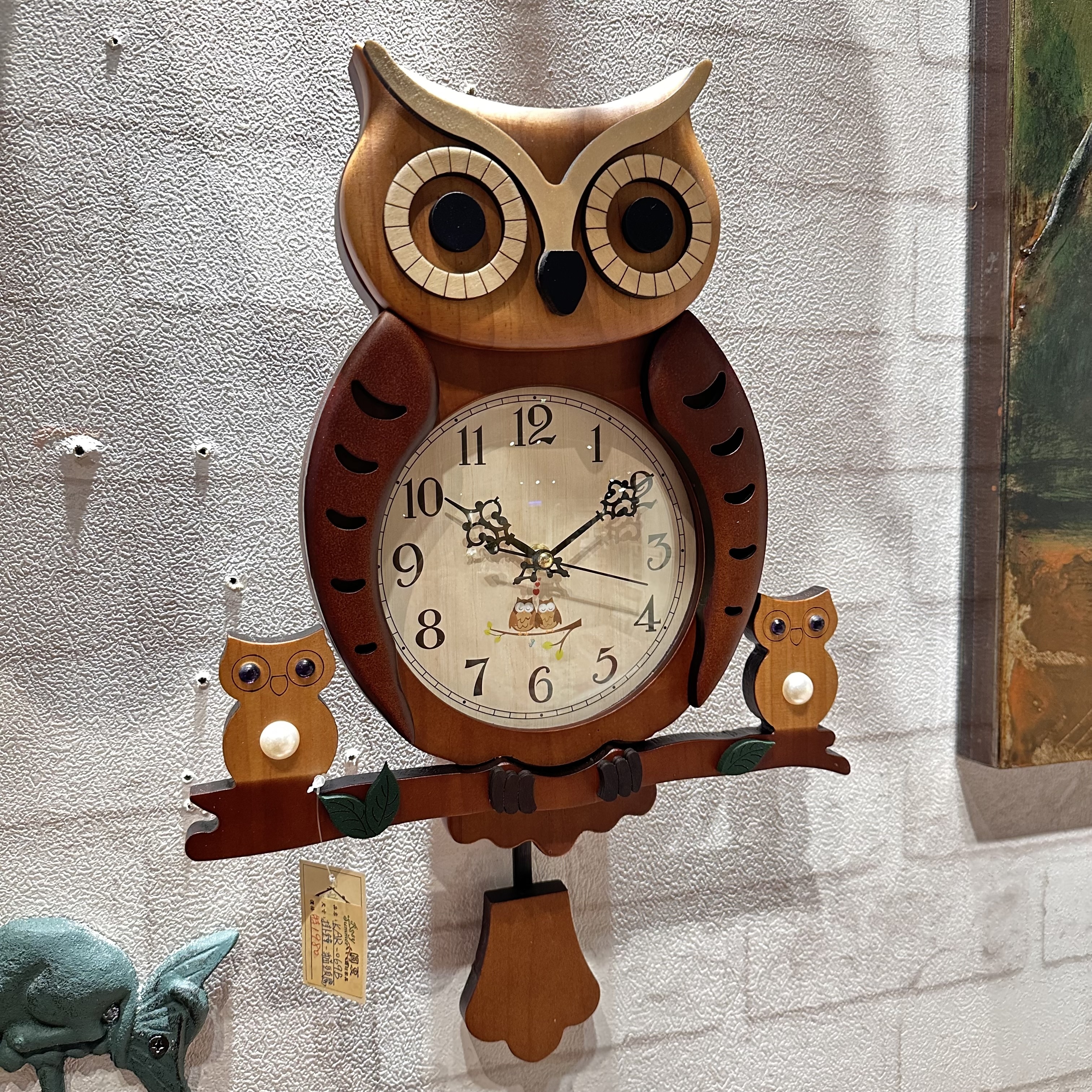 貓頭鷹掛鐘