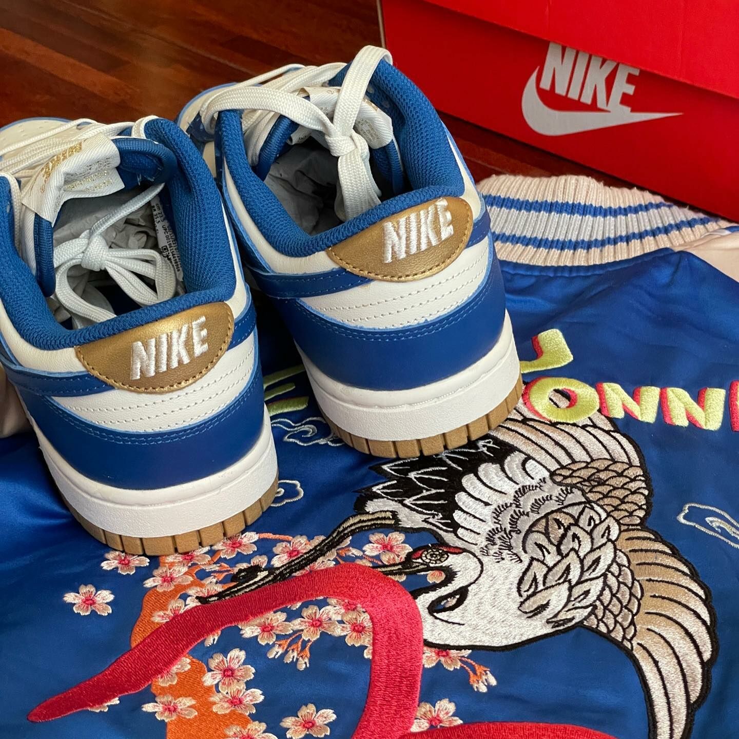 Nike Dunk Low Kansas City Royals 閃電藍 藍白金 焦糖底 女鞋 FB7173-141