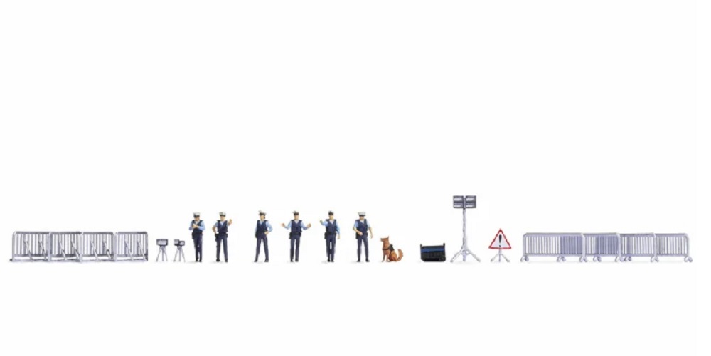 Noch 16260 HO規 主題人物套裝.警察行動
